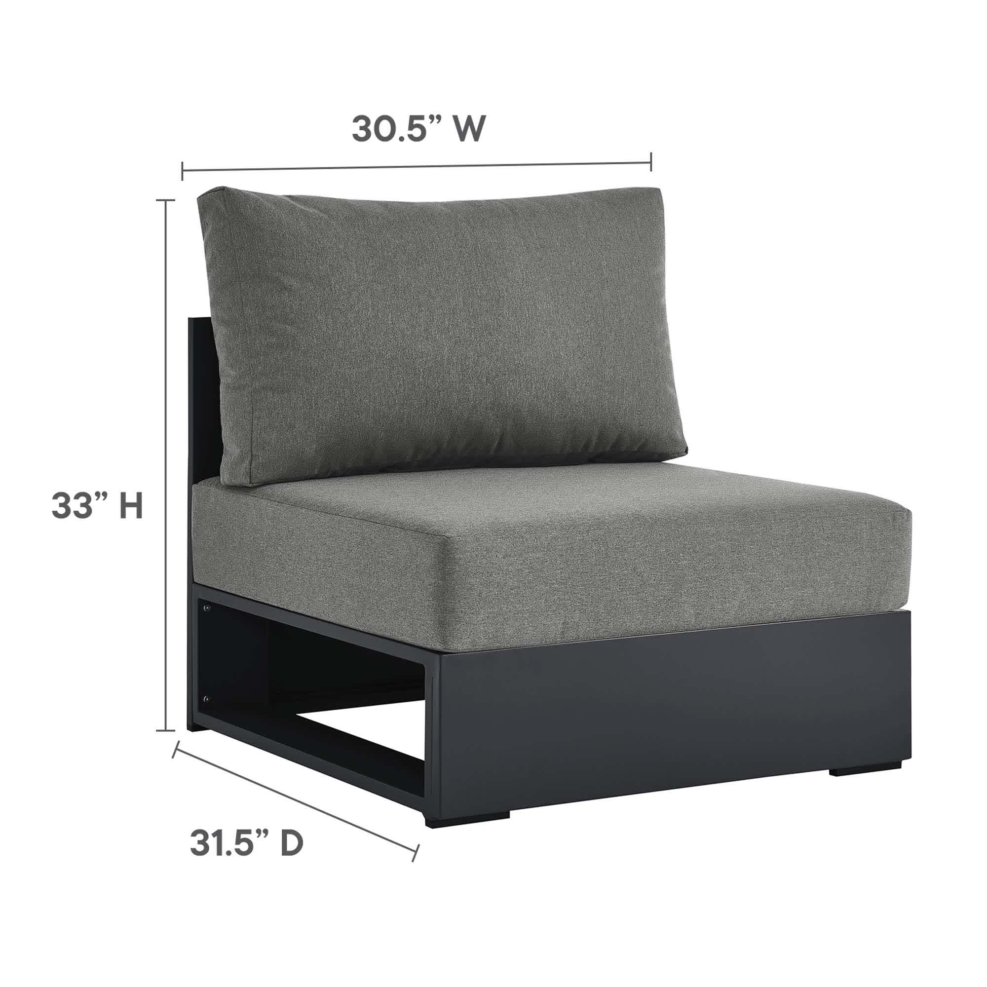Modway EEI-6628-GRY-CHA Patio-Sofas-Daybeds - View #3