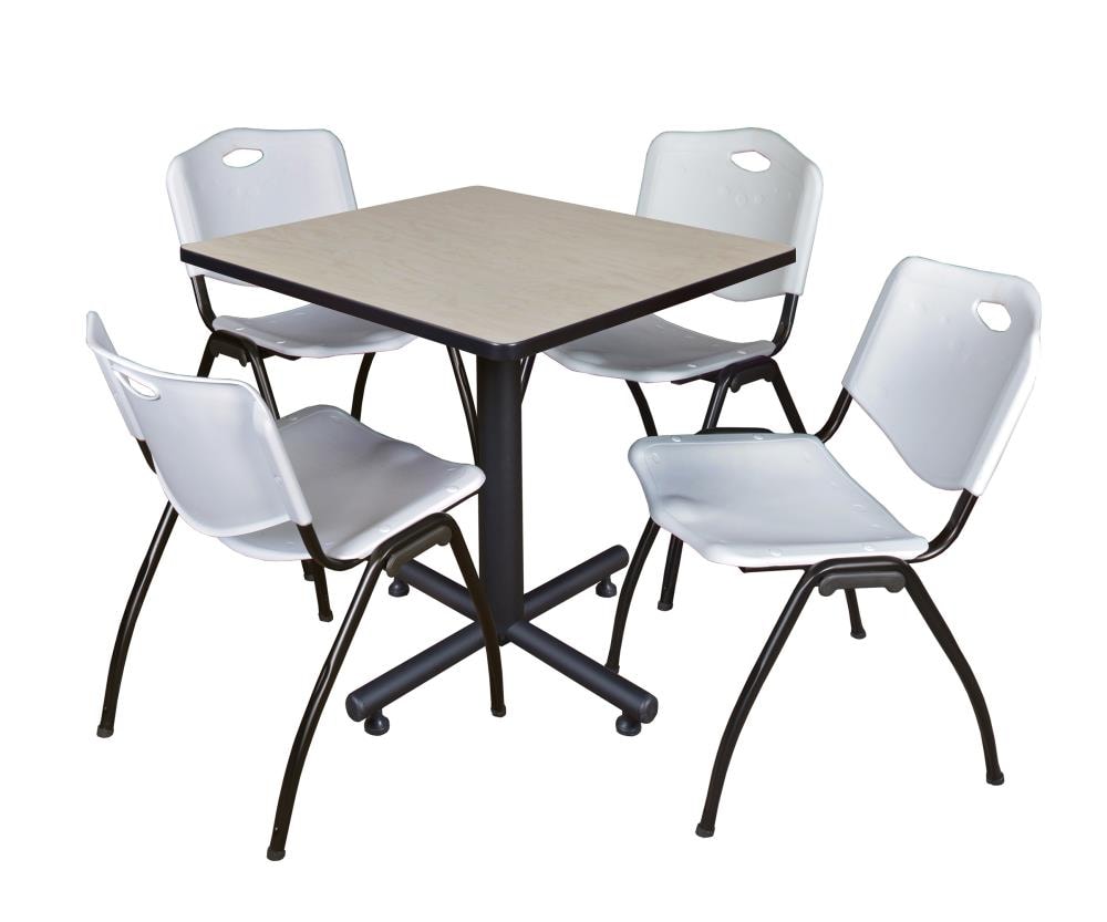 Regency TKB3030PL47GY Breakroom Off-white 4-Person Training Table (30-in W x 29-in H)