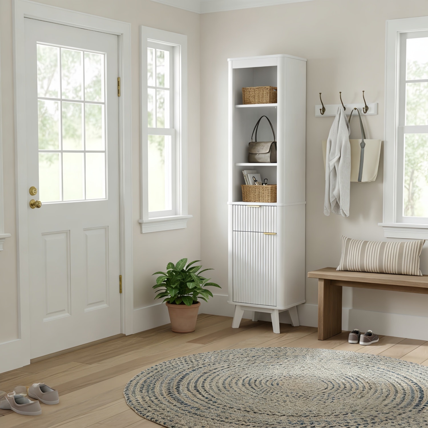 Vanityfus VF-NE-5218W Linen-Cabinets - View #2