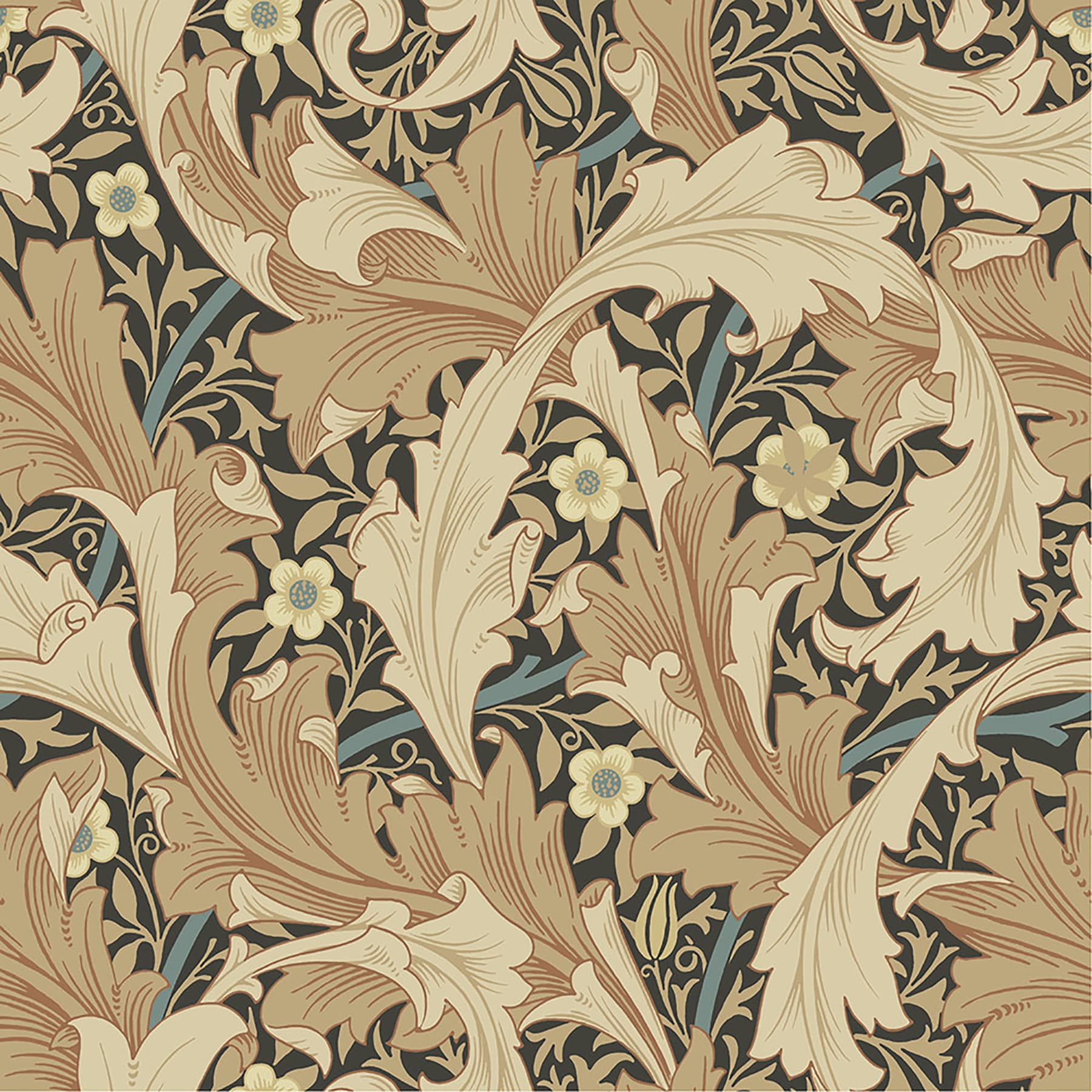 Granville Apricot and Black Floral 3D Wallpaper Roll