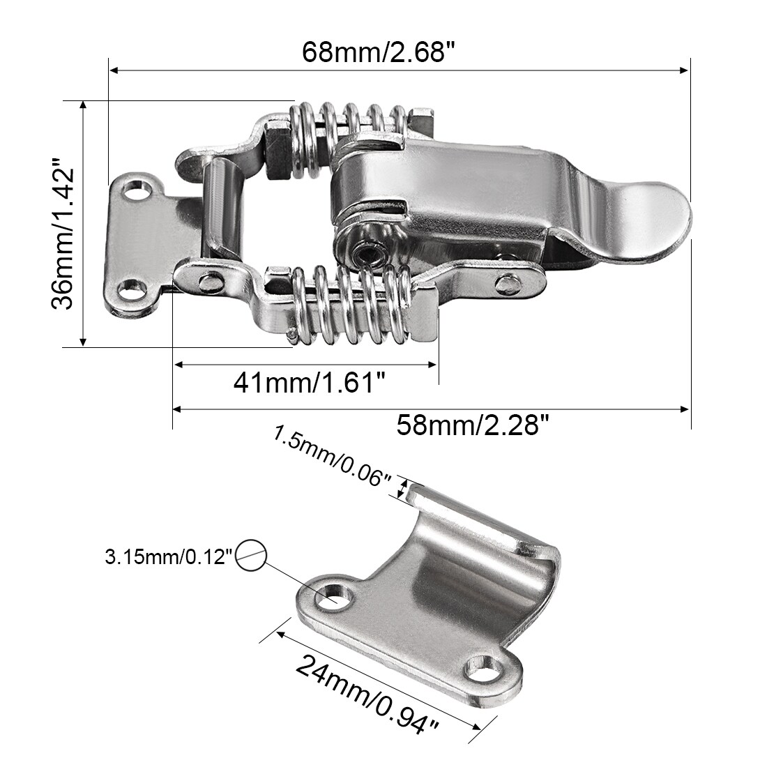 Unique Bargains S25072800UX9371 Cabinet-Latches - View #5