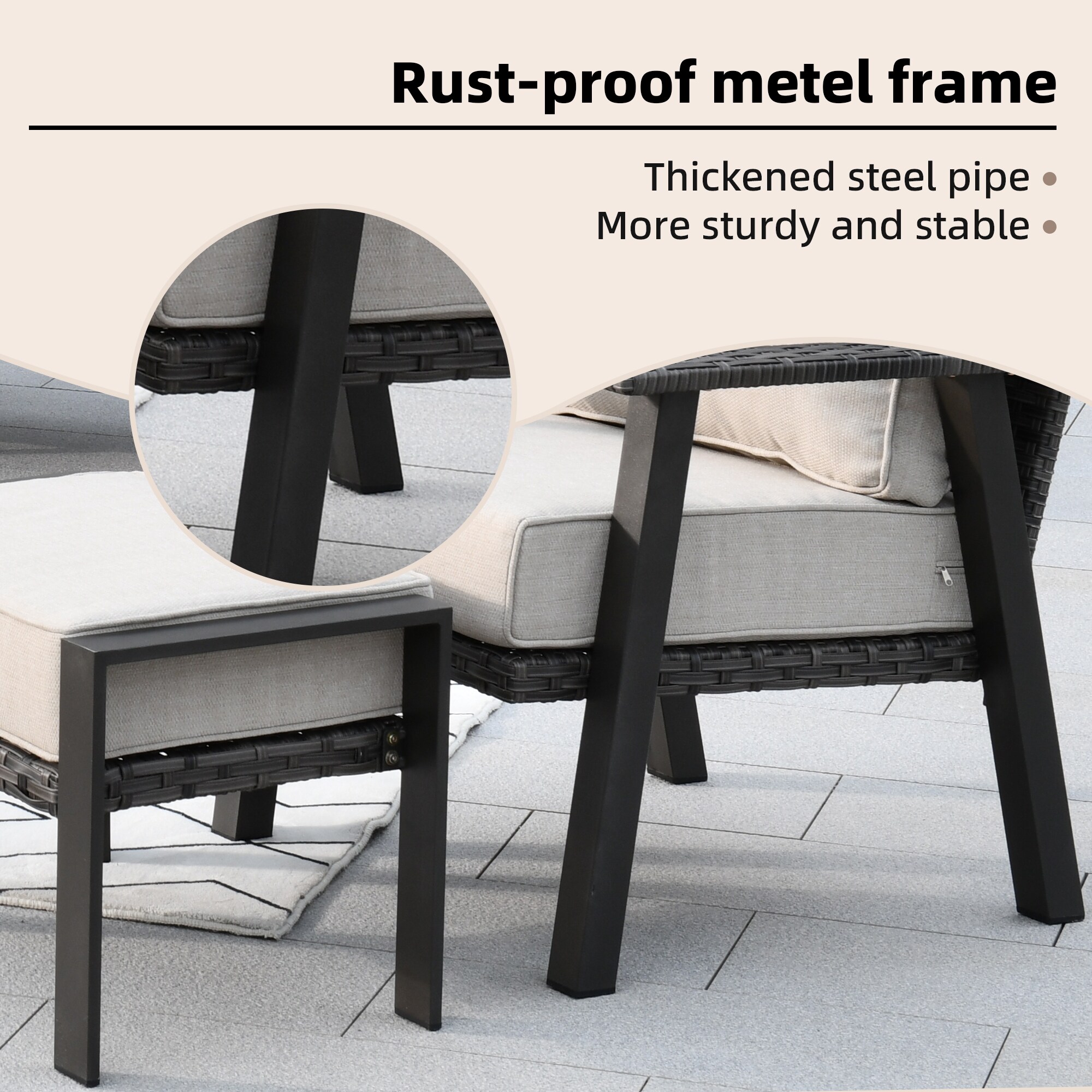 Pouuin SHW60T04A Patio-Sofas-Daybeds - View #6