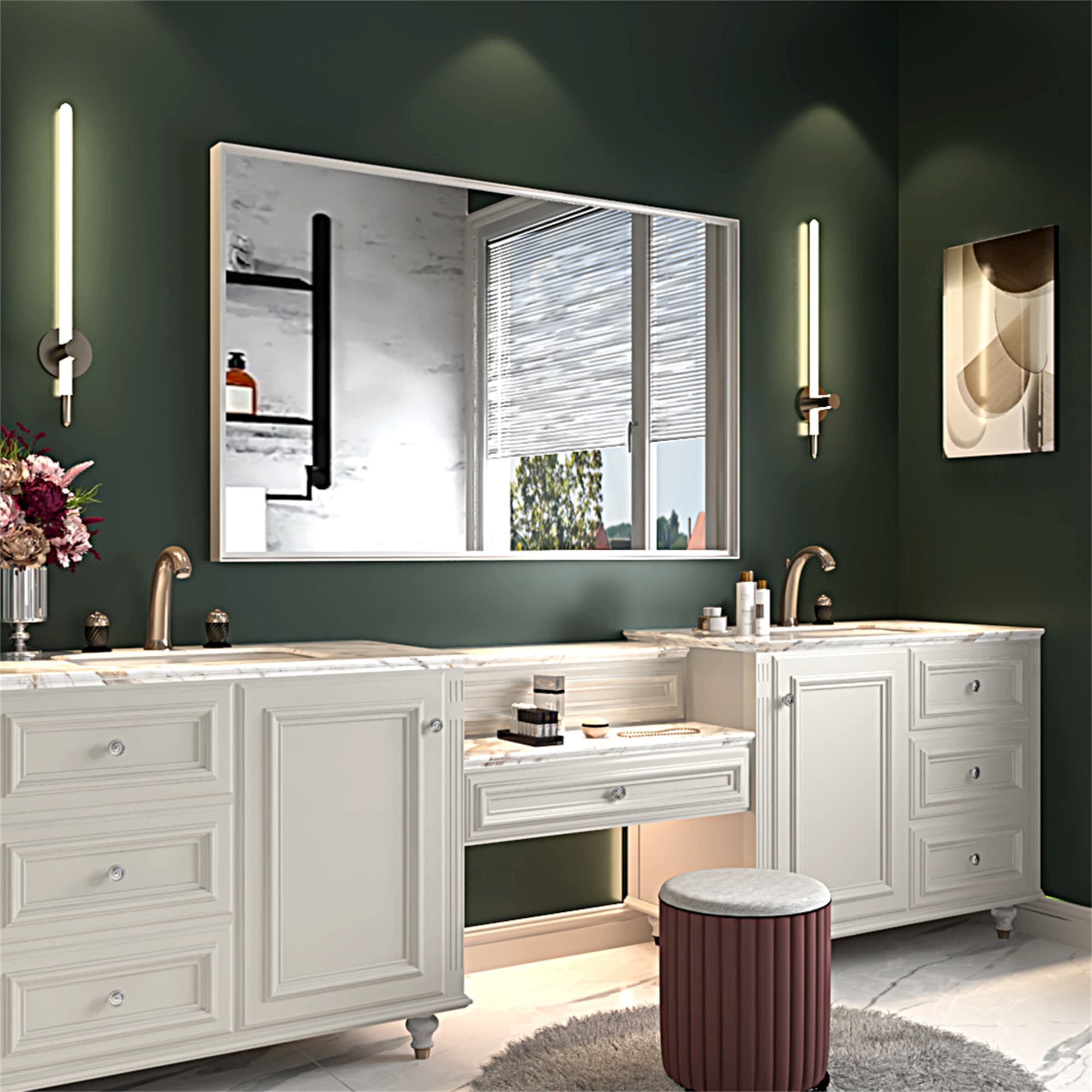 BABOOM BOM-1128136-OR Framed-Bath-Mirrors - View #4