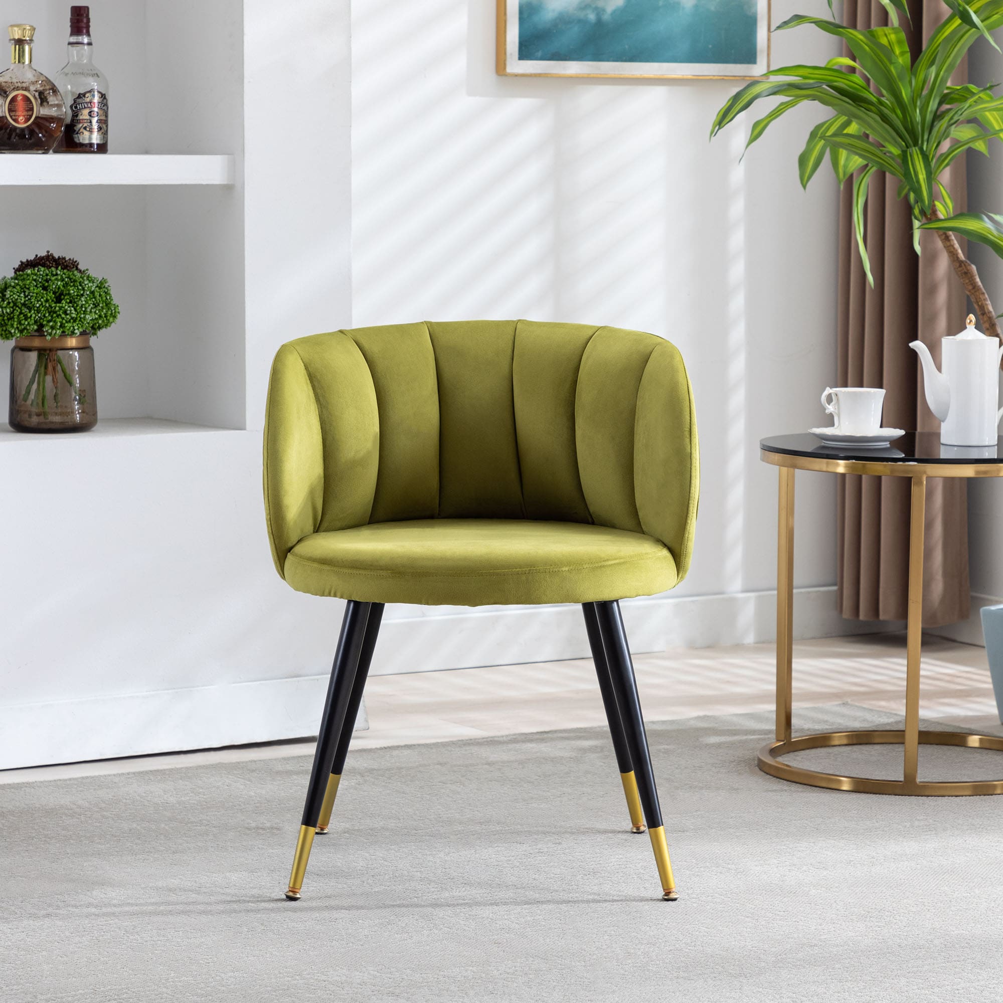 CASAINC BOGDAN YELLOW DARK Dining-Chairs - View #3
