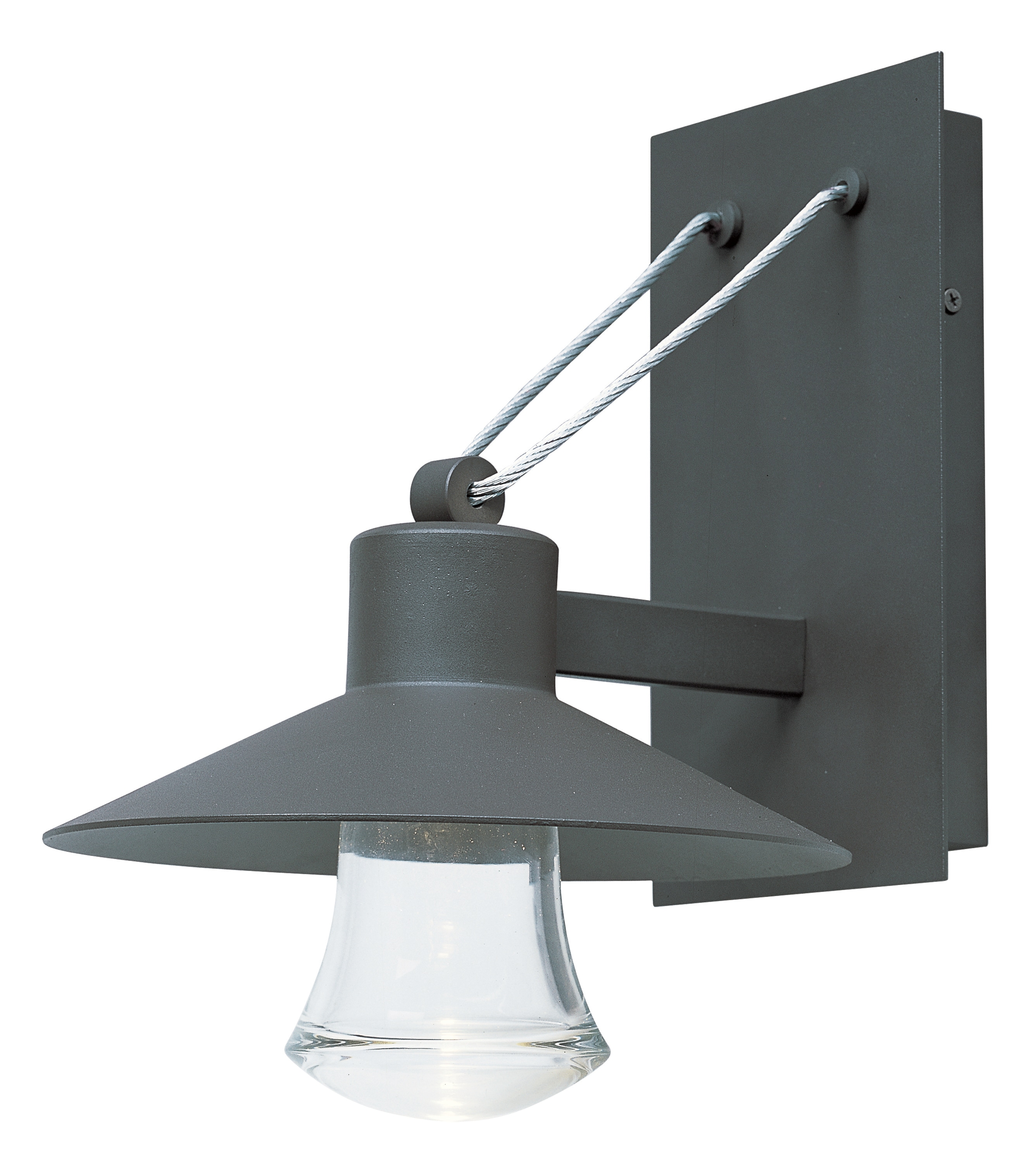 Maxim Lighting 54362CLABZ Civic 1 -Light 13.5-in H Antique Bronze Hardwired Dark Sky Integrated LED Outdoor Wall Light