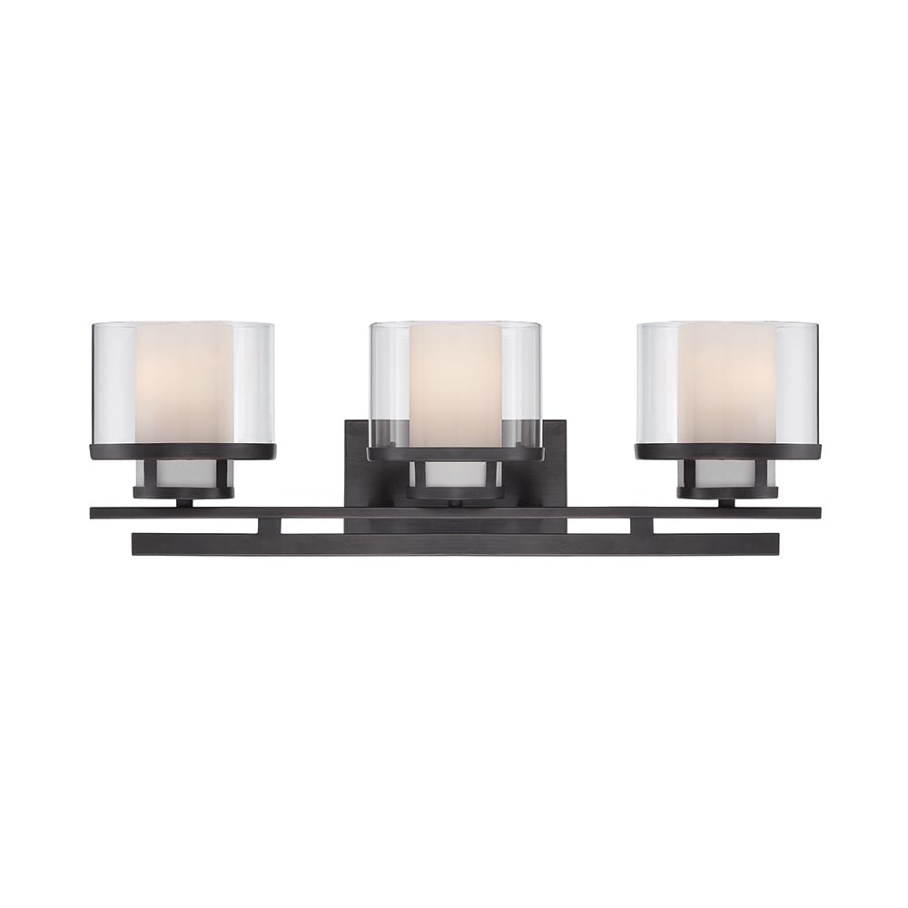 Designers Fountain 86103-BBR Fusion 24.25-in 3 -Light Bronze Transitional Vanity light