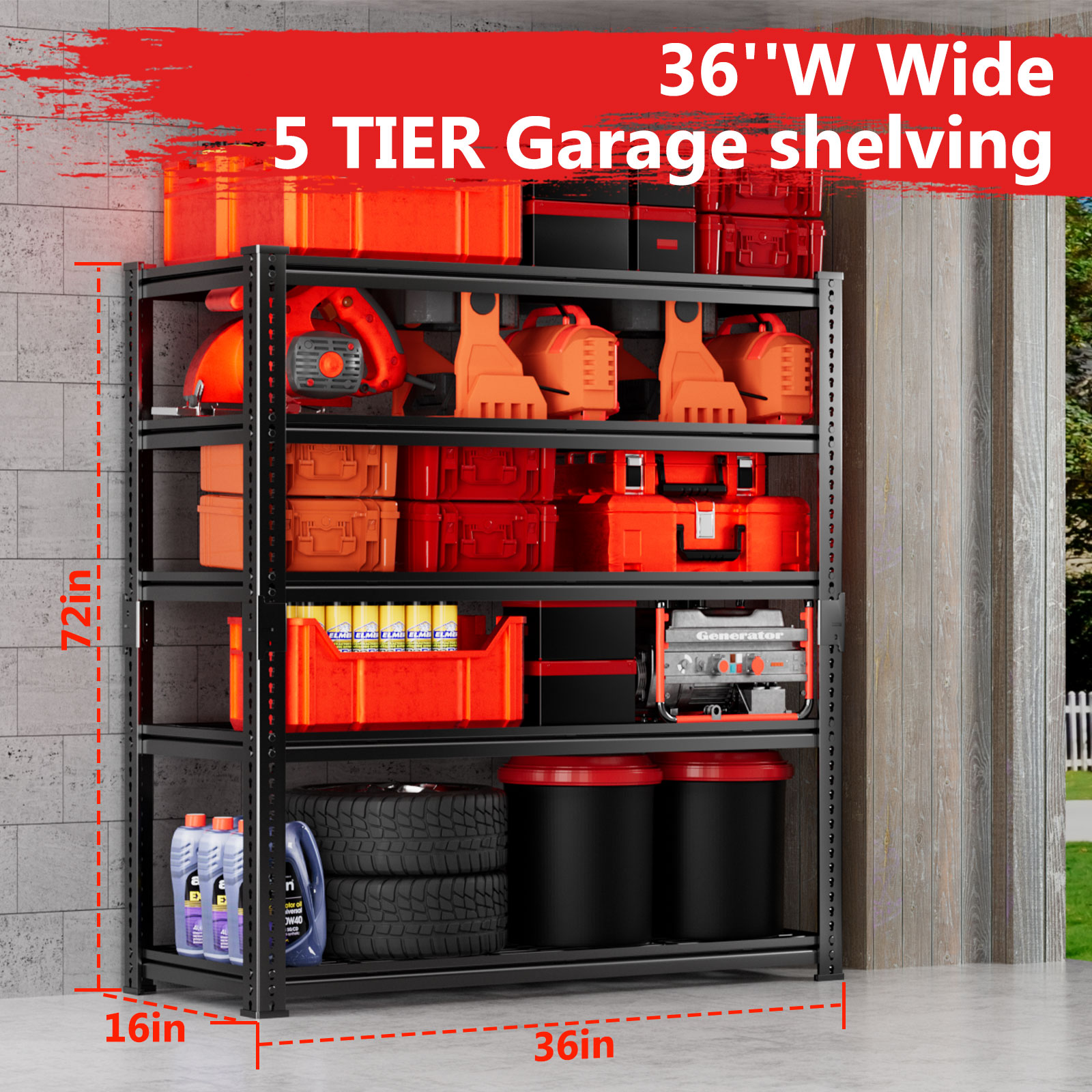 LOVMOR 36HDMS-PLR Free-Standing-Shelving - View #3
