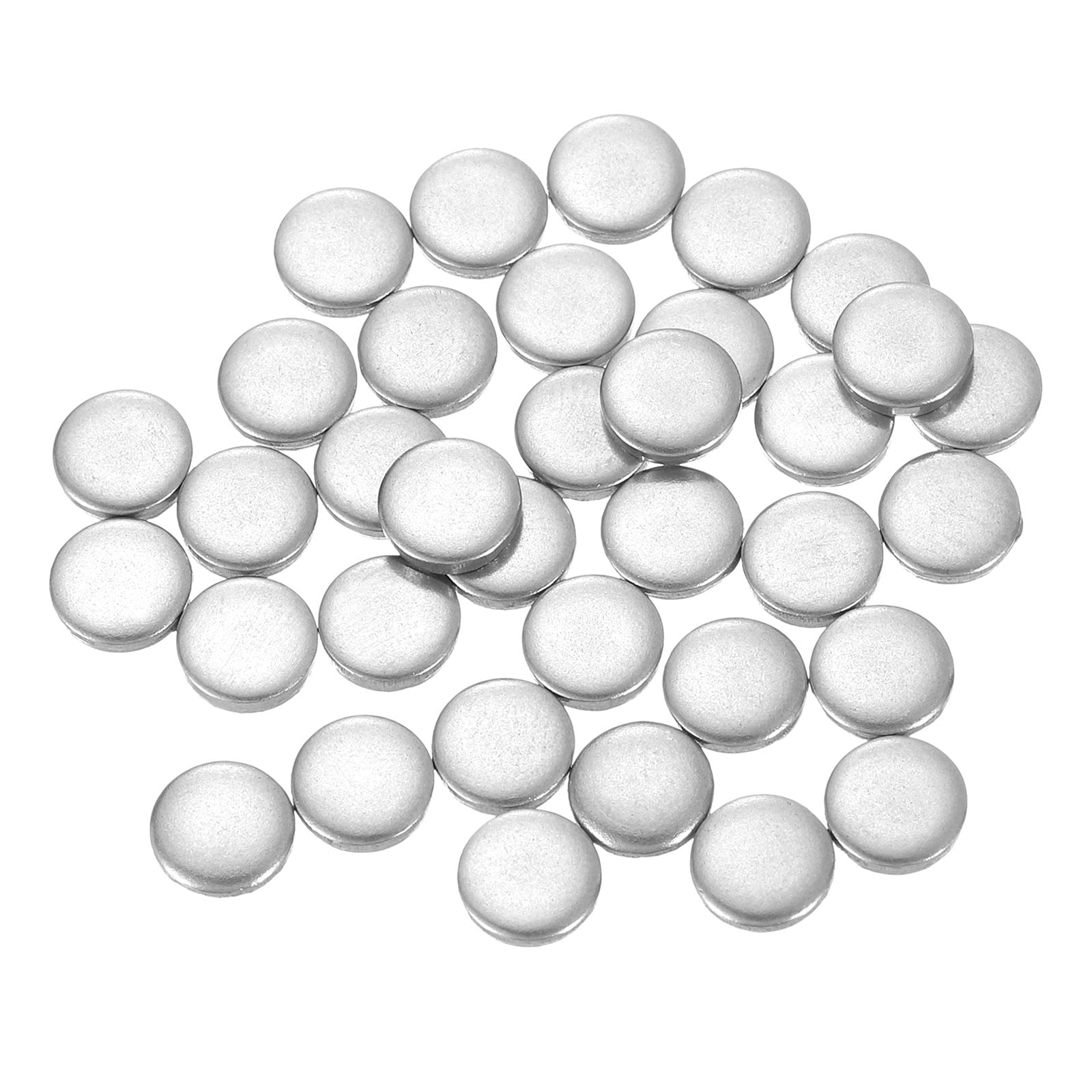 Unique Bargains 200pcs Stainless Steel Disc 1/4inch(6mm) Dia 0.05inch(1.2mm) Thick 304 Stainless Steel Flat Round Sheet Blank Round Circle Plate for Crafts Metal Stamping and Jewelry Making