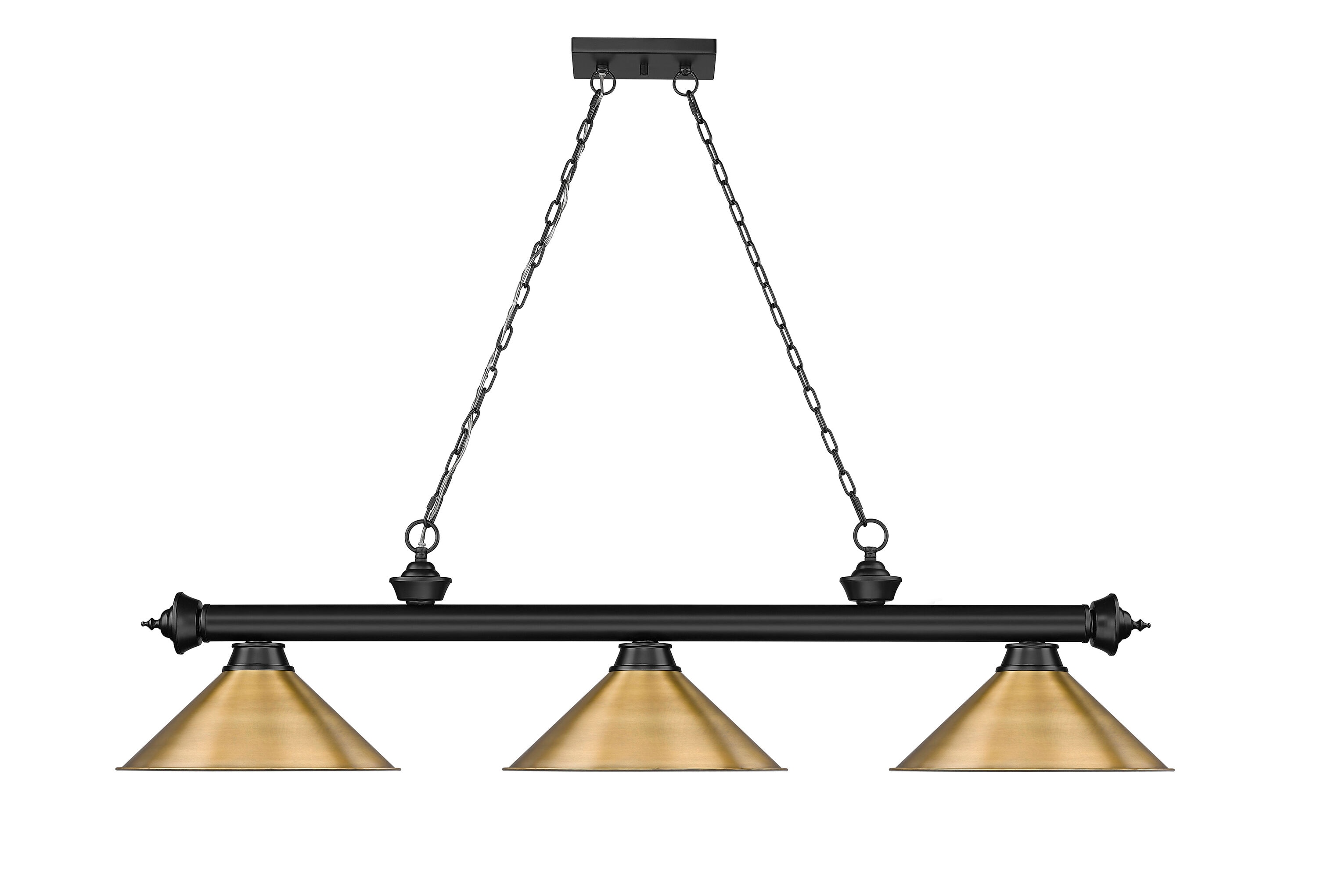Z-Lite 2306-3MB-RB15 Pool-Table-Lighting - View #2
