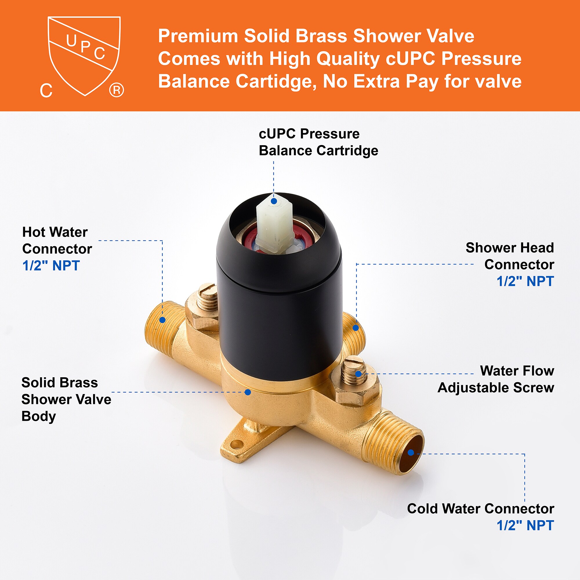 Nestfair SMD8043B Tub-Shower-Faucets - View #5