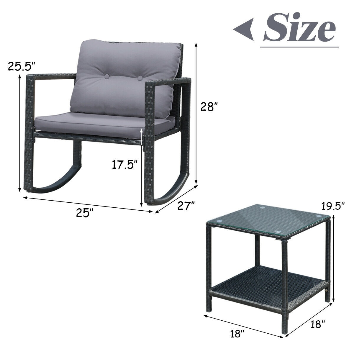 LIVIZA OUJ62861GR Patio-Conversation-Sets - View #2
