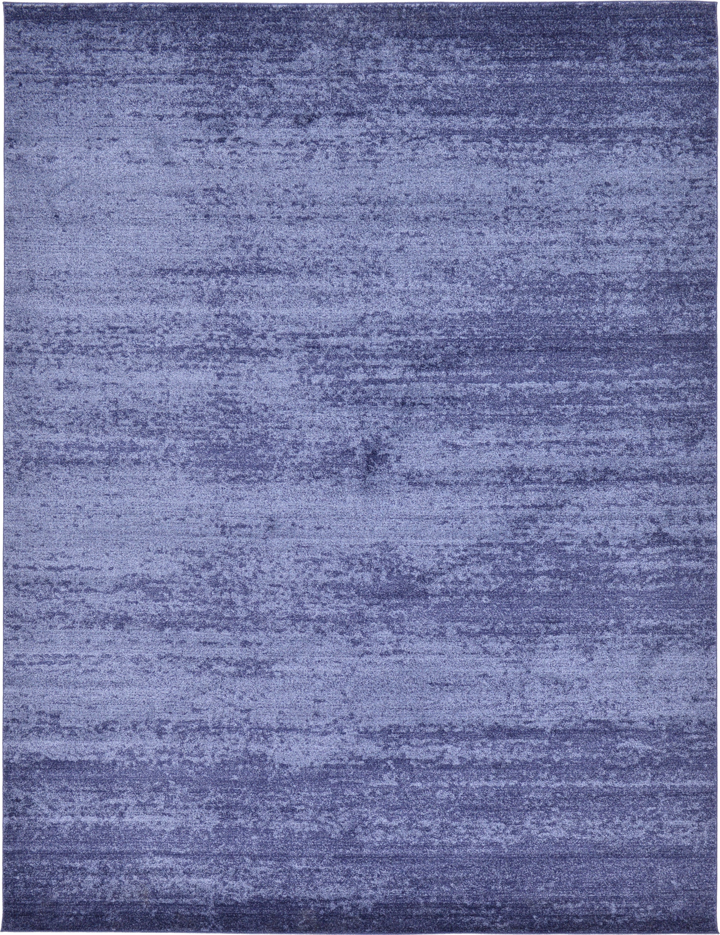 Unique Loom 3132872 Lucille Del Mar 10 x 13 (ft) Loomed Polypropylene Navy Blue/Blue Rectangular Indoor Distressed/Overdyed Area rug