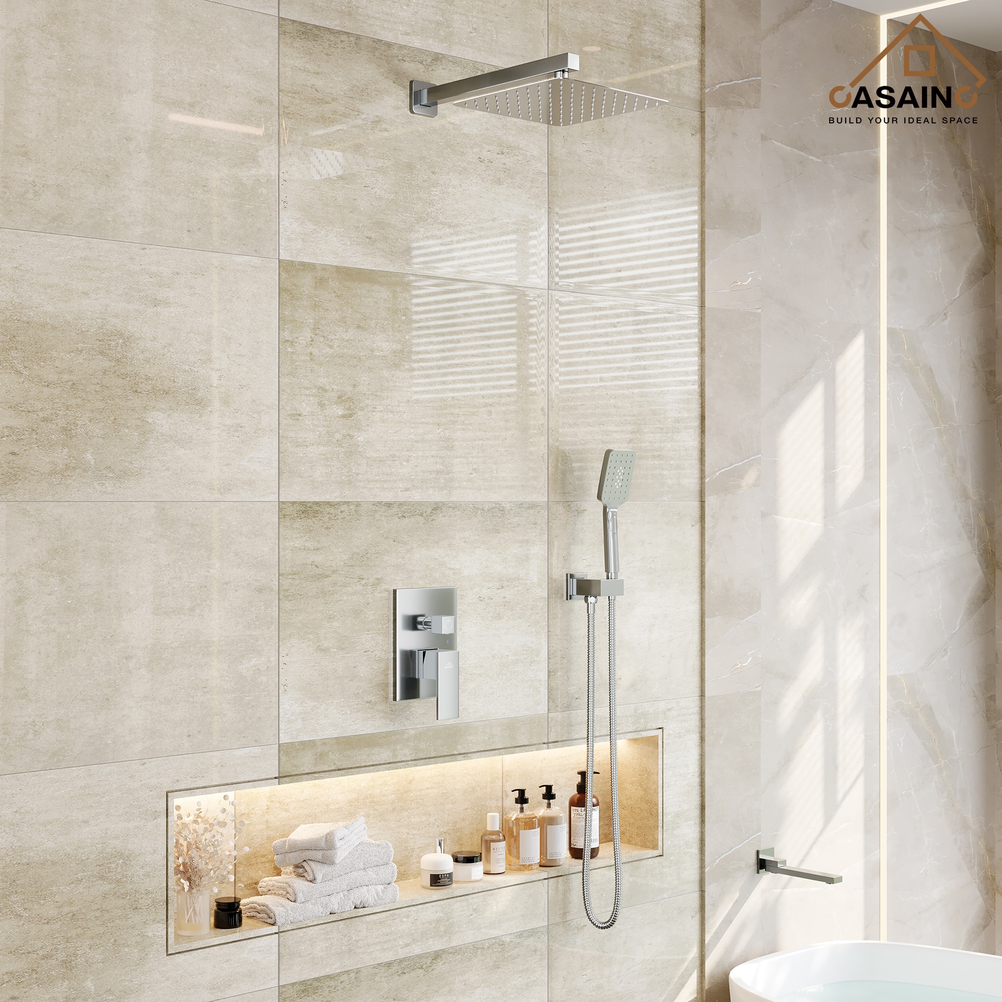 CASAINC WF-W98102BN-12 Showerhead-Bar-Panels - View #3