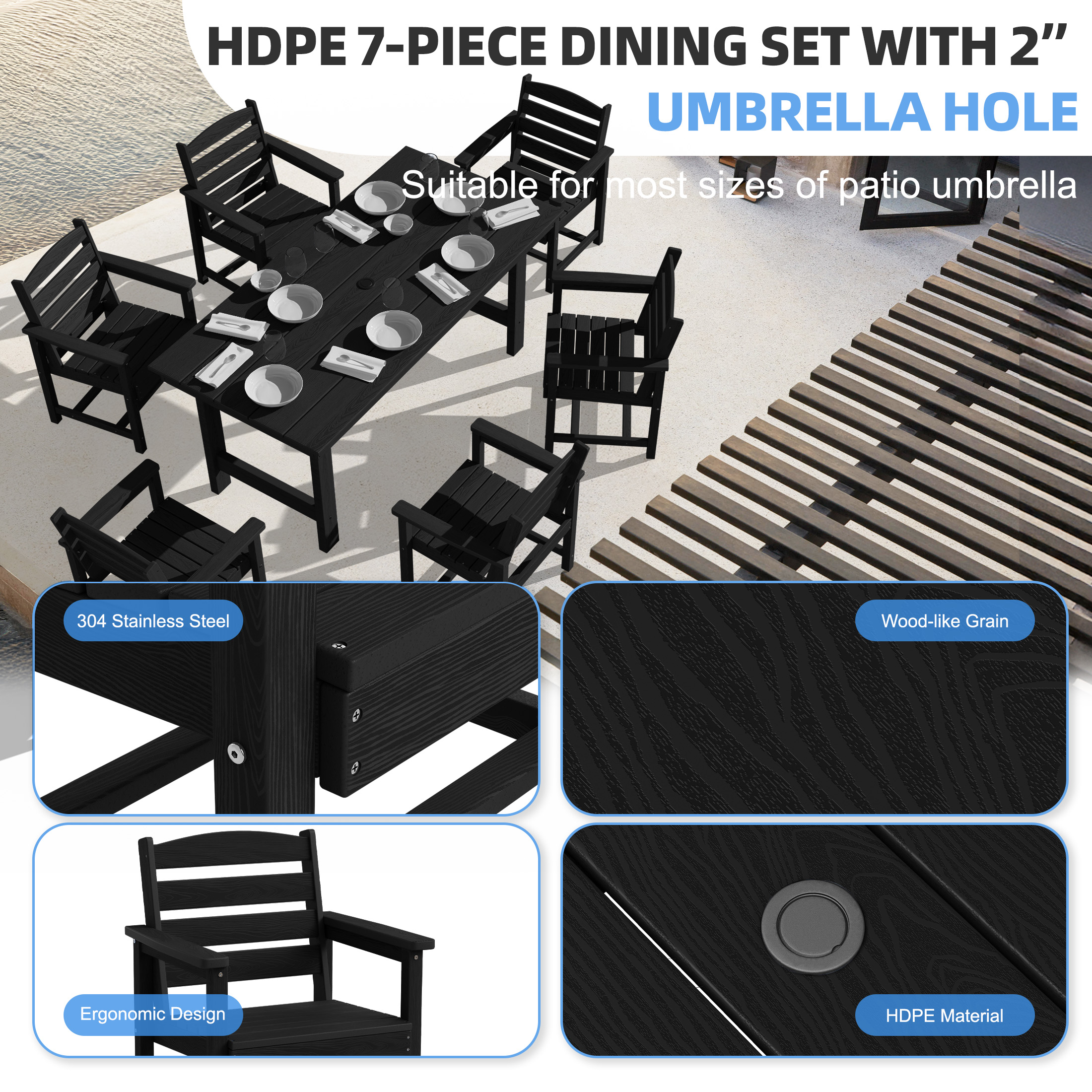 JEAREY PEJYCZY07-BK Patio-Dining-Sets - View #3