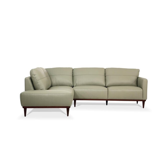 Acme Furniture Tampa Modern Airy Green, Green Leather Sectional Couch