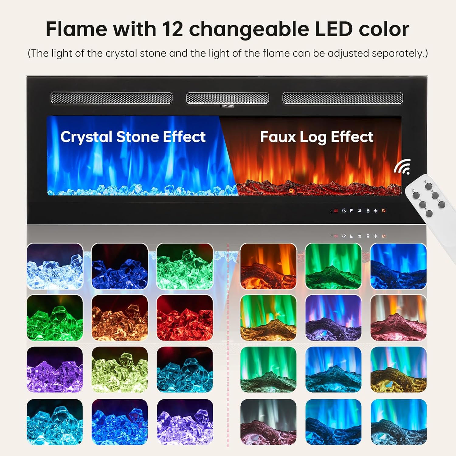 Bapipro TE24A29B Electric-Fireplaces - View #4