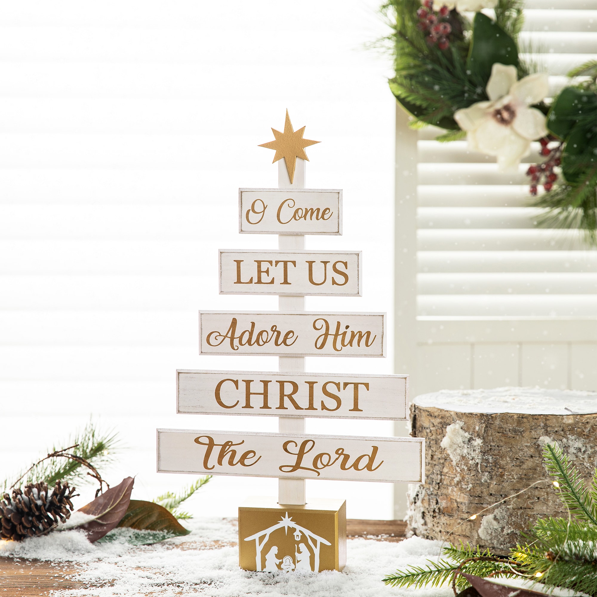 Glitzhome 1114203439 Table-Christmas-Decorations - View #2