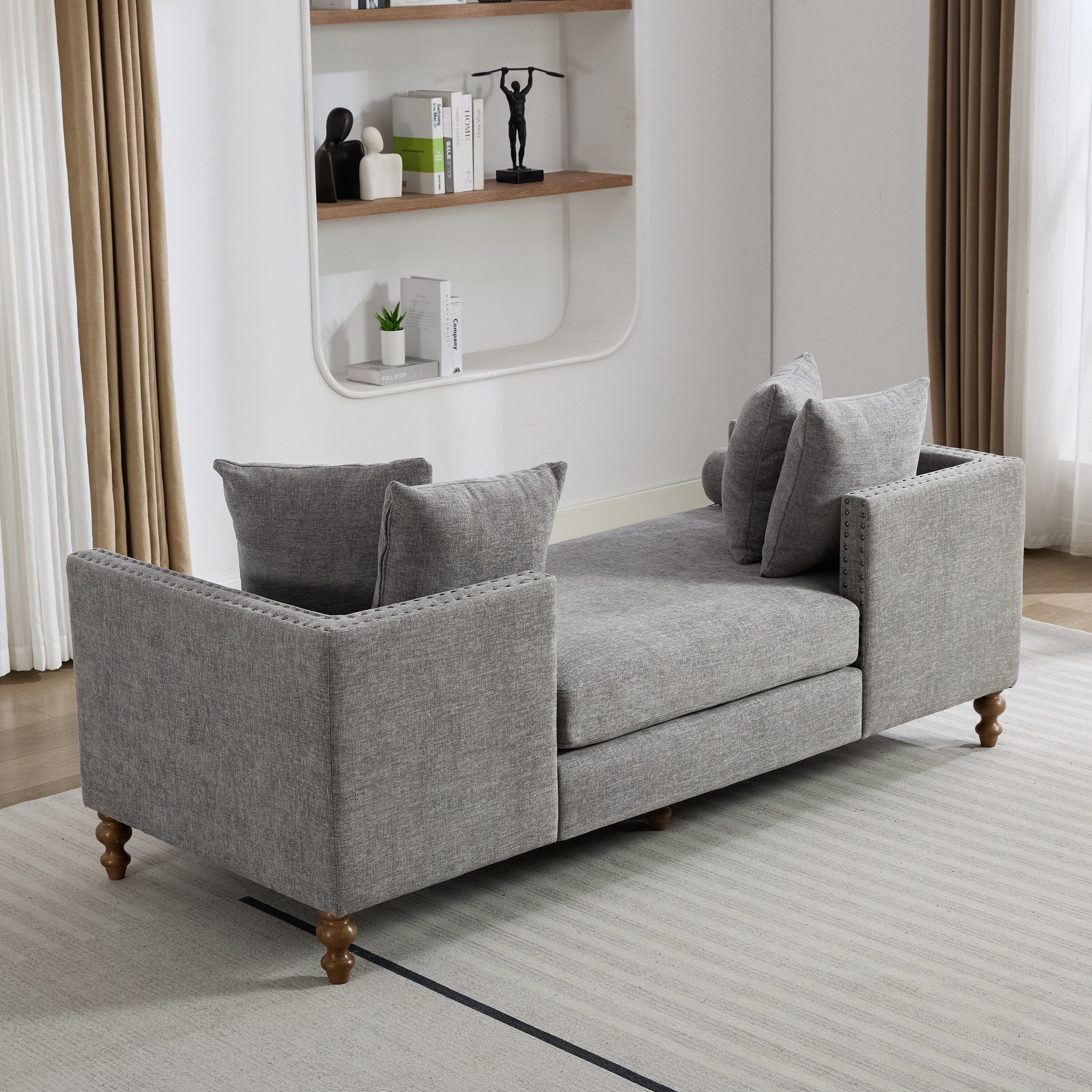 Hrinhom HC-W6106-GRAY Sofas-Loveseats - View #6