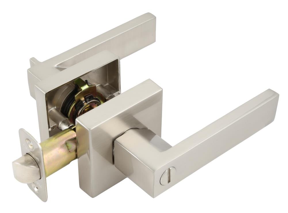 Design House 581124 Karsen Karsen Satin Nickel Exterior Keyed Entry Door Handle