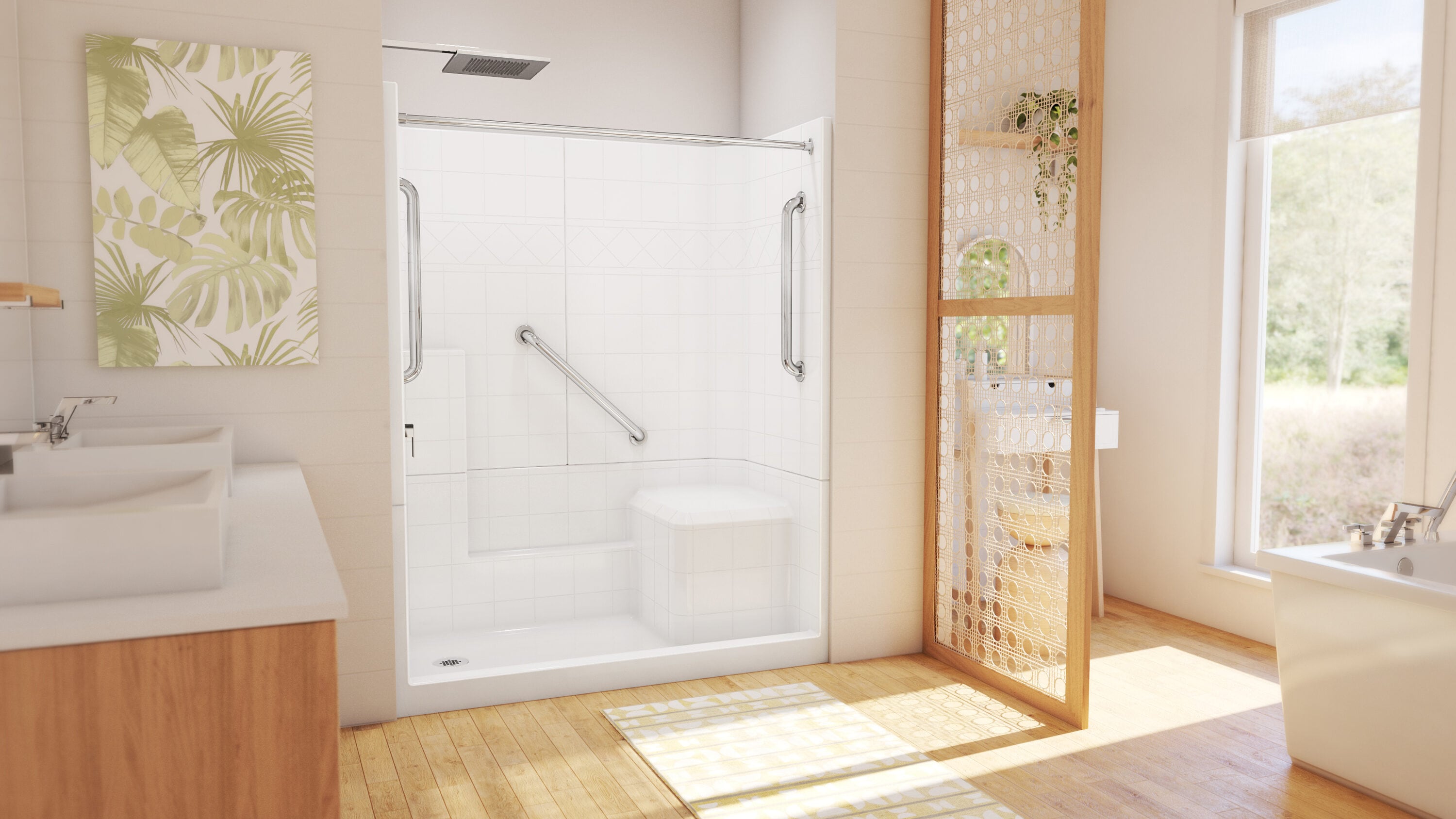 Laurel Mountain LM6032SH1S3PRWM3 Alcove-Shower-Kit - View #9
