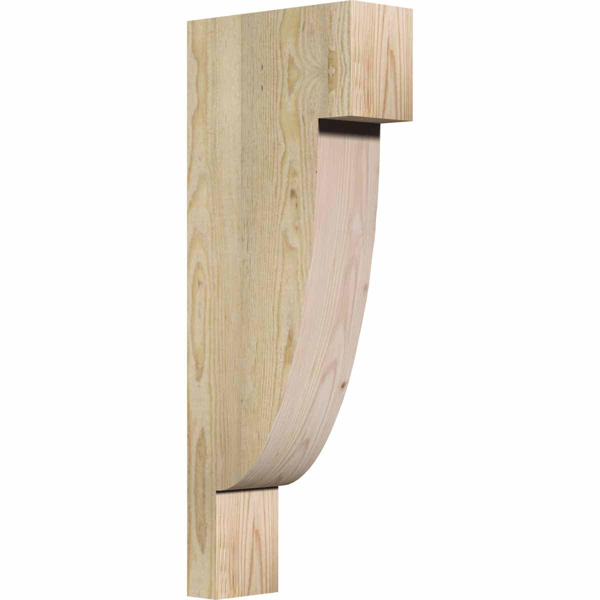 Ekena Millwork COR04X10X26ALP00RDF 4-in x 10-in x 26-in Alpine Unfinished Douglas fir Wood Paintable/Stainable Corbel