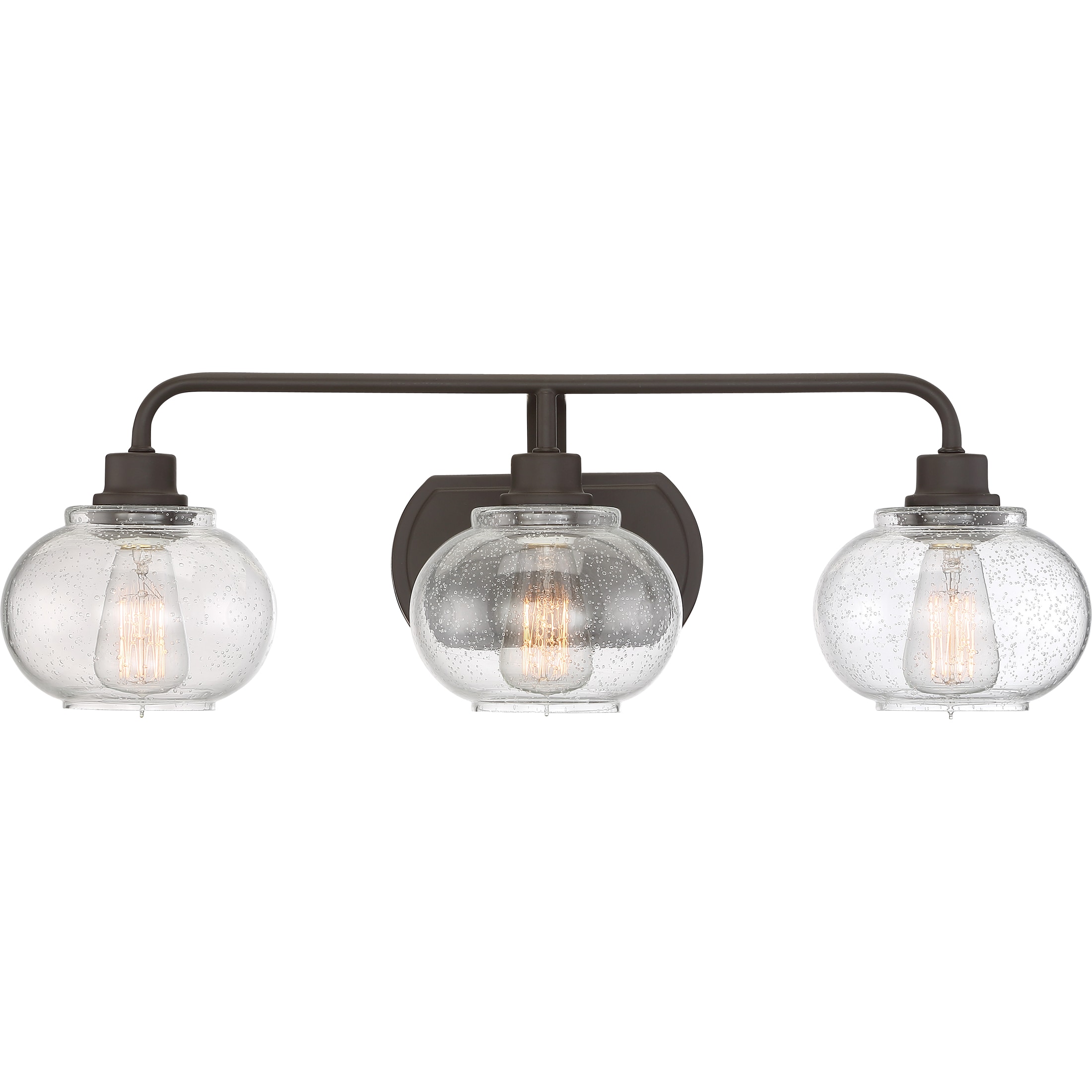 Quoizel TRG8603OZ Trilogy 26.5-in 3 -Light Bronze Transitional Vanity light