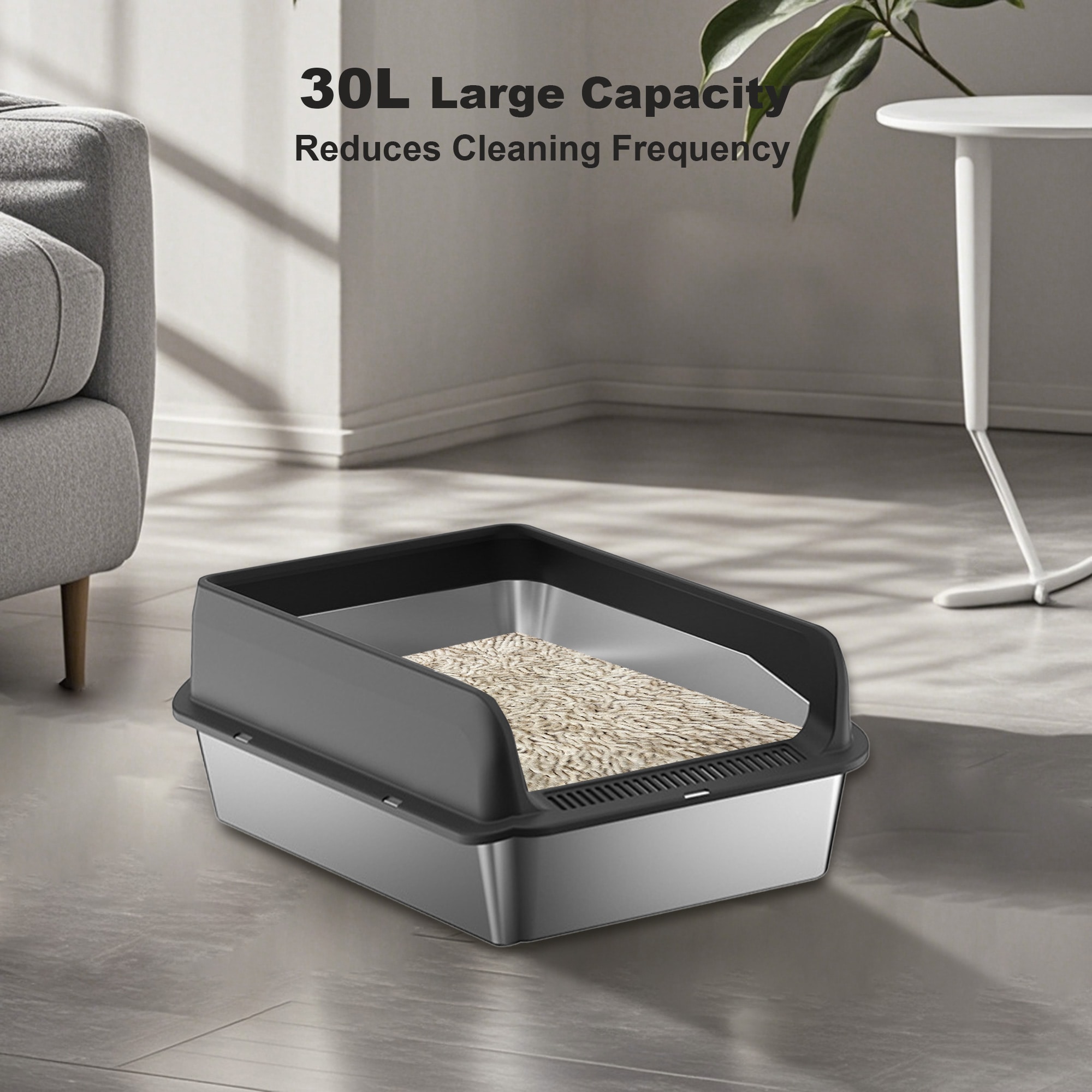 Aoile CWGGVR1W1DUL1SO2 Cat-Litter-Box - View #4