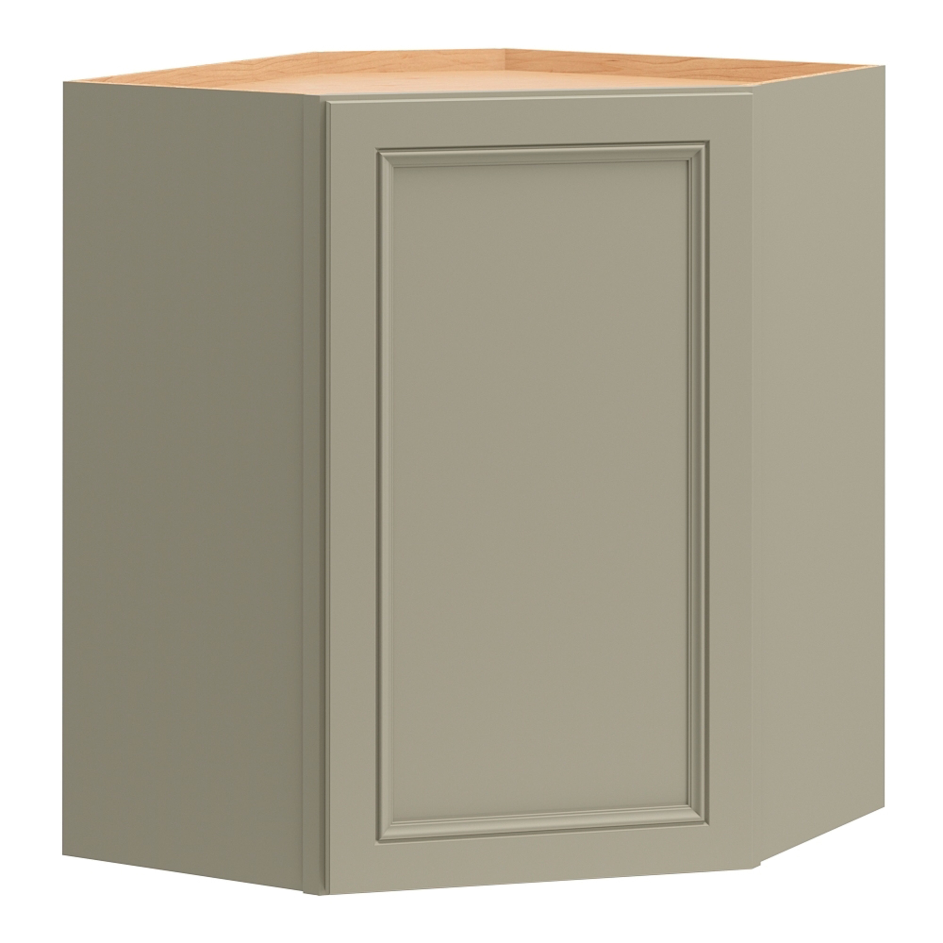 Diamond NOW G15 DC2430R Wintucket 12-in W x 30-in H x 24-in D Cloud Gray Diagonal Corner wall Fully assembled Cabinet (Recessed Panel Square)