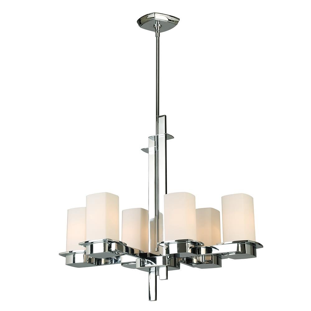 EGLO 203976A Vlacker 6-Light Bronze Transitional Led; Dry rated Chandelier