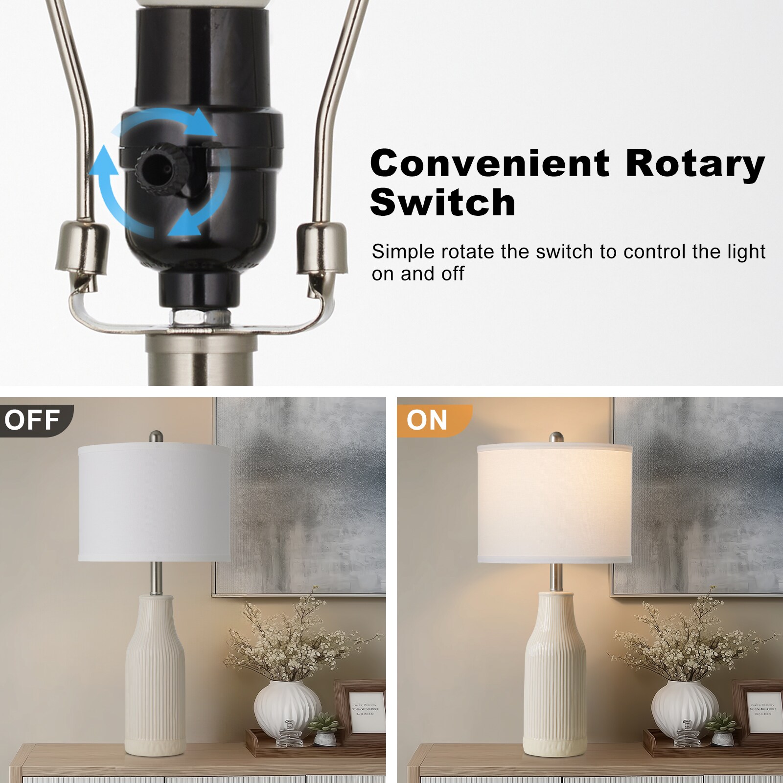UrFurnishings TD-868 Table-Lamps - View #3