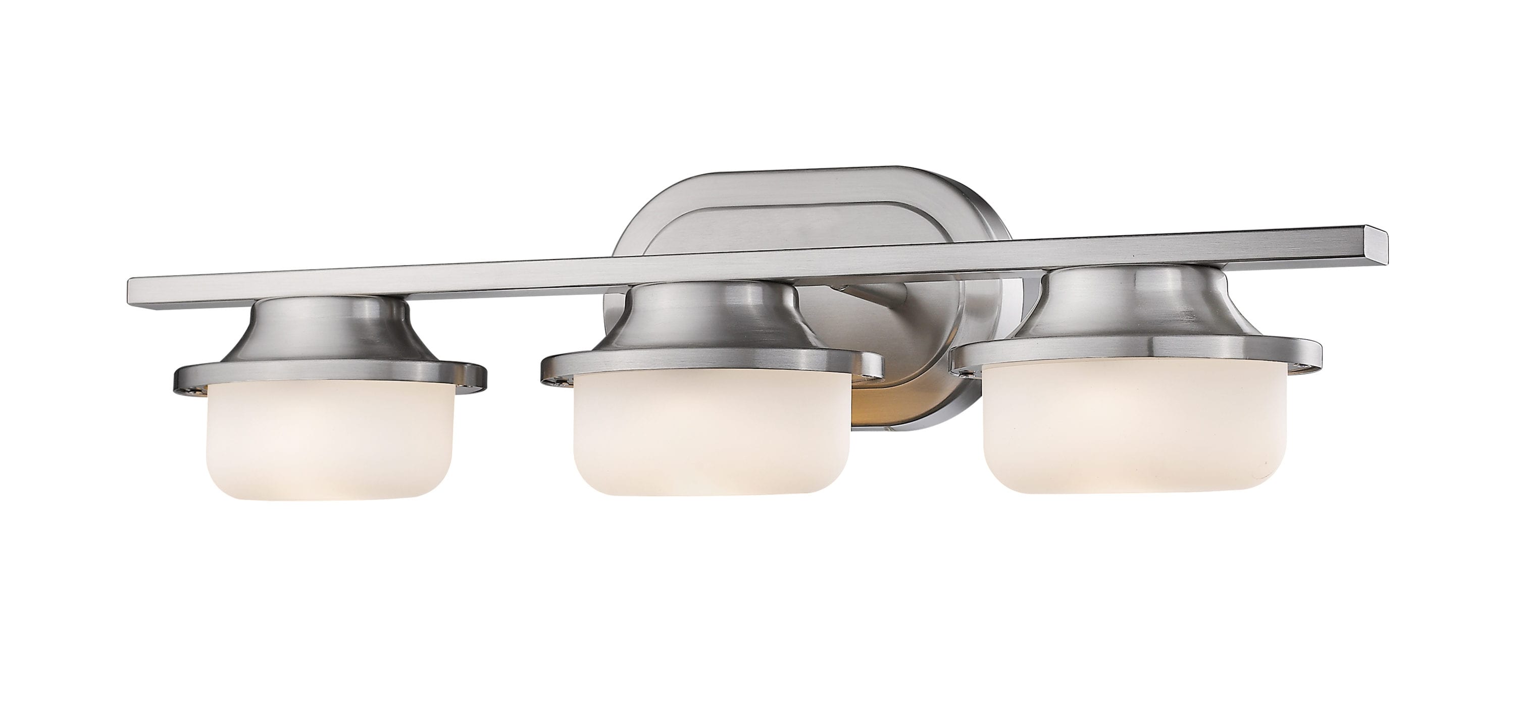 Z-Lite 1917-3V-BN-LED Optum 23.5-in 3 -Light Brushed Nickel Integrated LED Transitional Vanity light