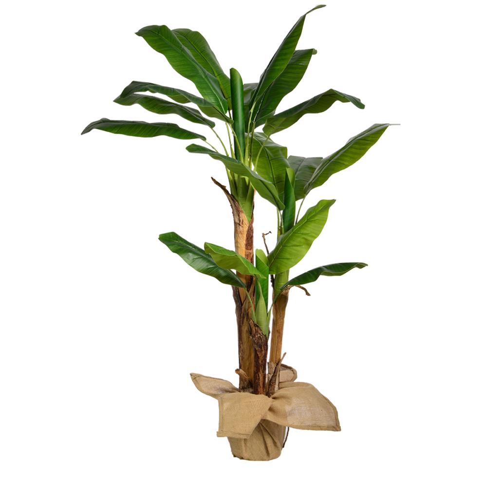 48 8'+5' Banana Artificial Tree in Pot Silk Plants Decor 