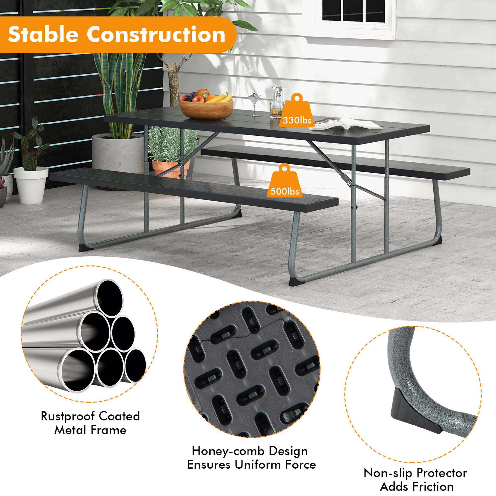 Costway HCST01447 Patio-Tables - View #8