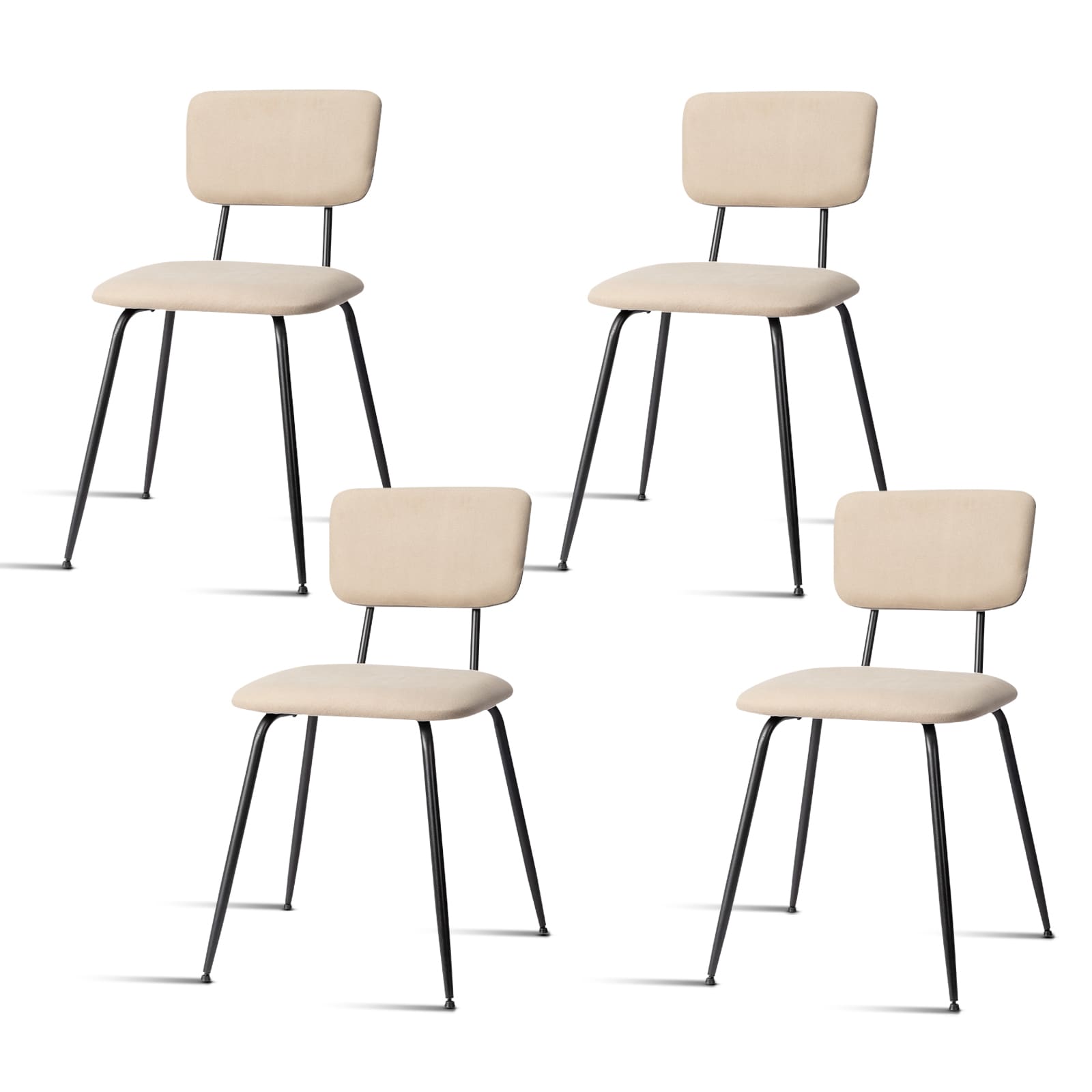 Outopee LO1G52005756 Modern White Faux leather Accent Chair