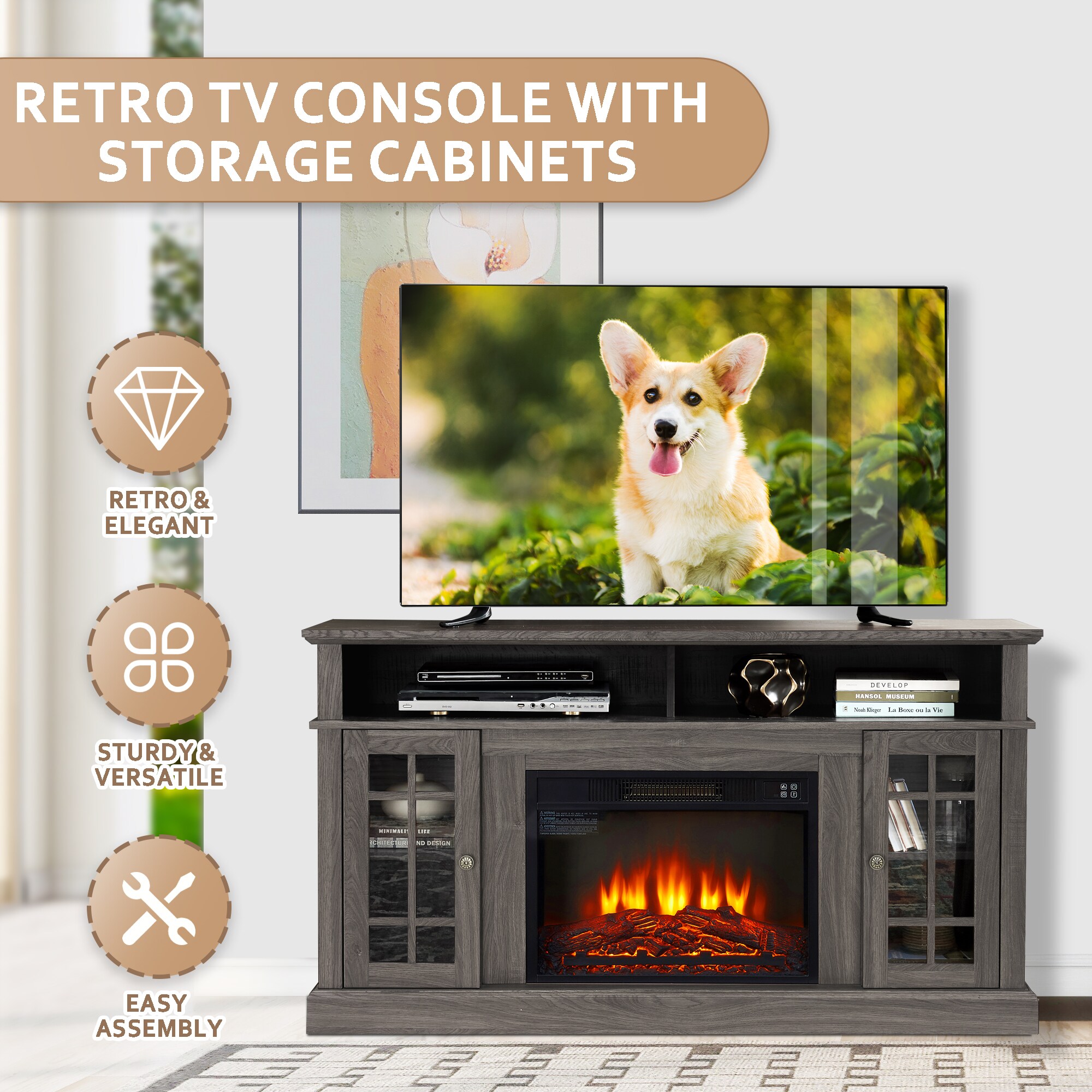 Fun Orange FUNS2TS04 Electric-Fireplaces - View #4