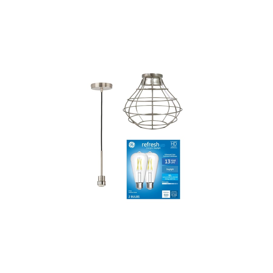 Shop Style Selections Brushed Nickel Pendant Light With Brushed Nickel   42175540 