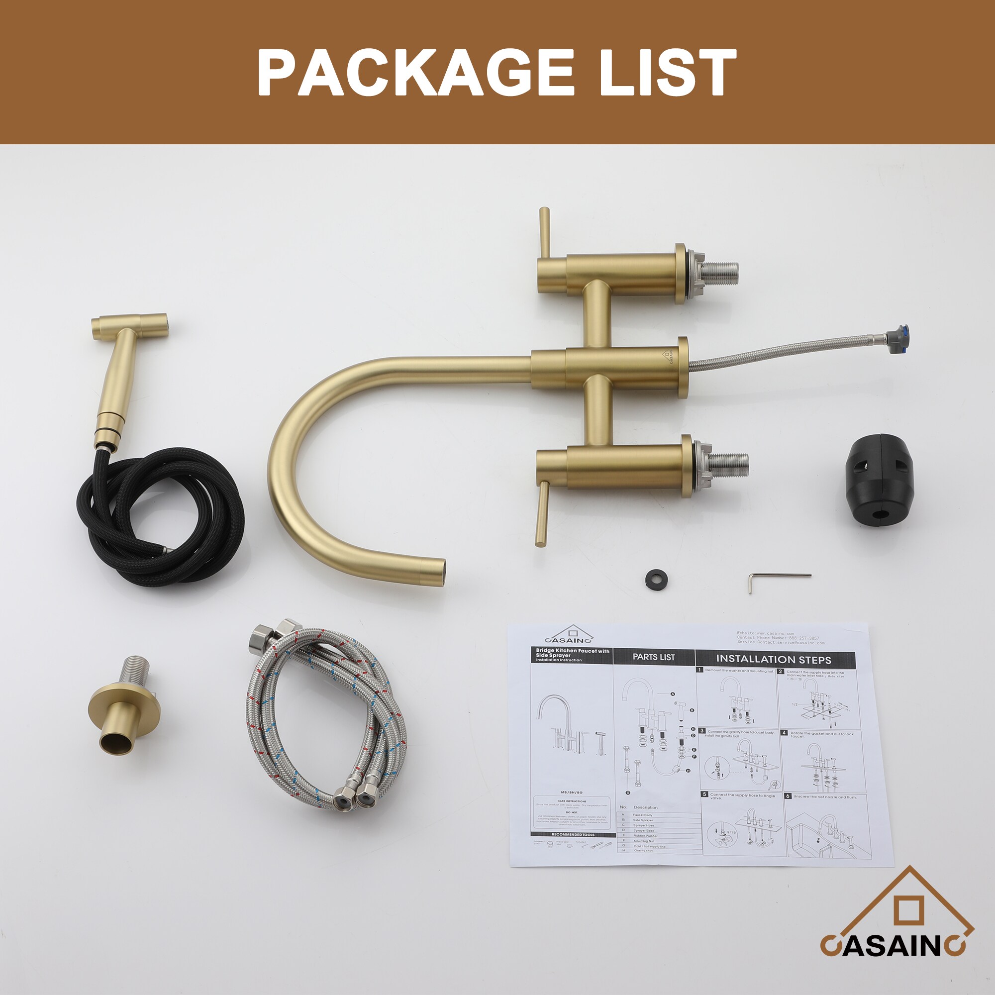CASAINC CASA02GP17CH Kitchen-Faucets - View #12