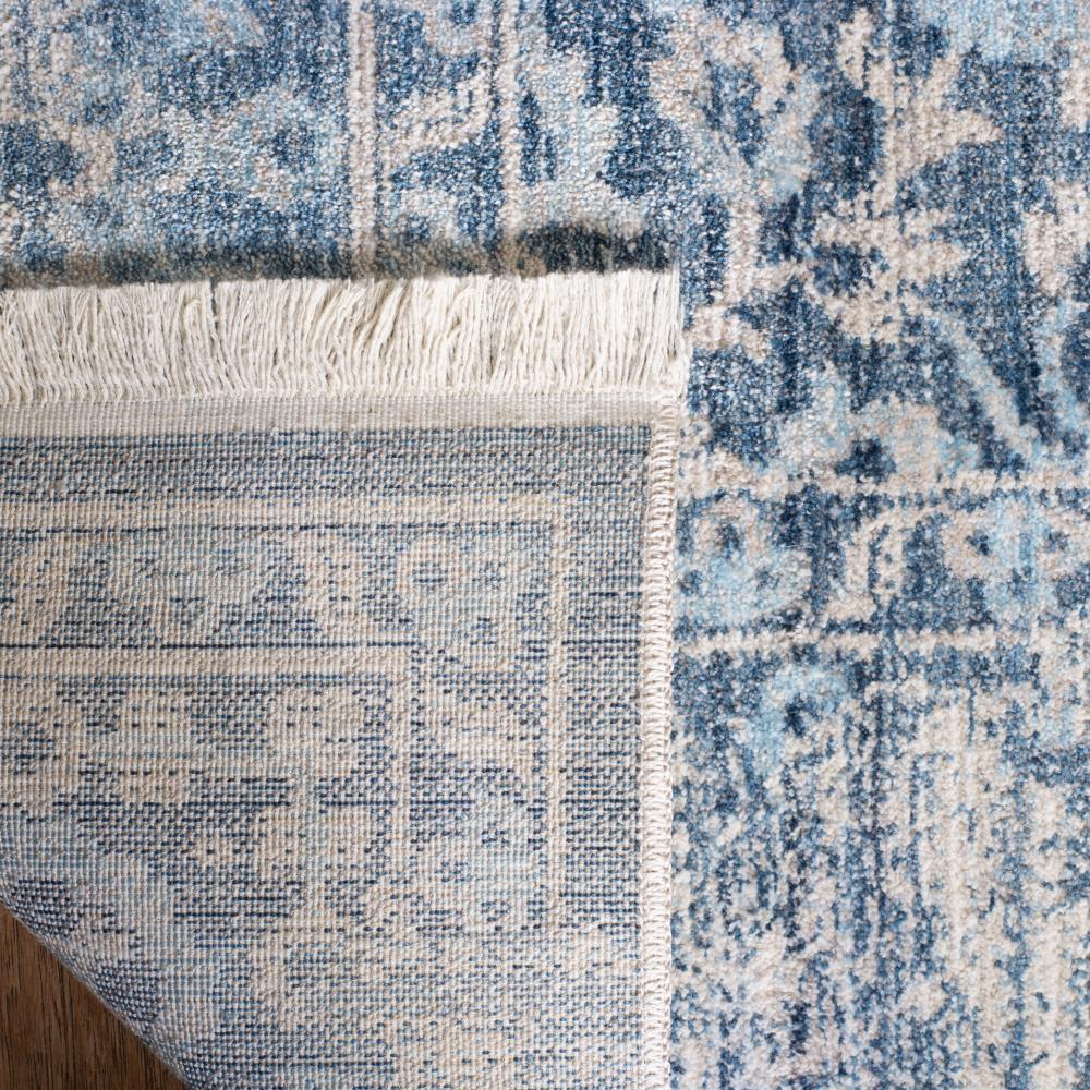 Blue Vintage Persian Hand-Knotted Washable Area Rug 5' x 7'