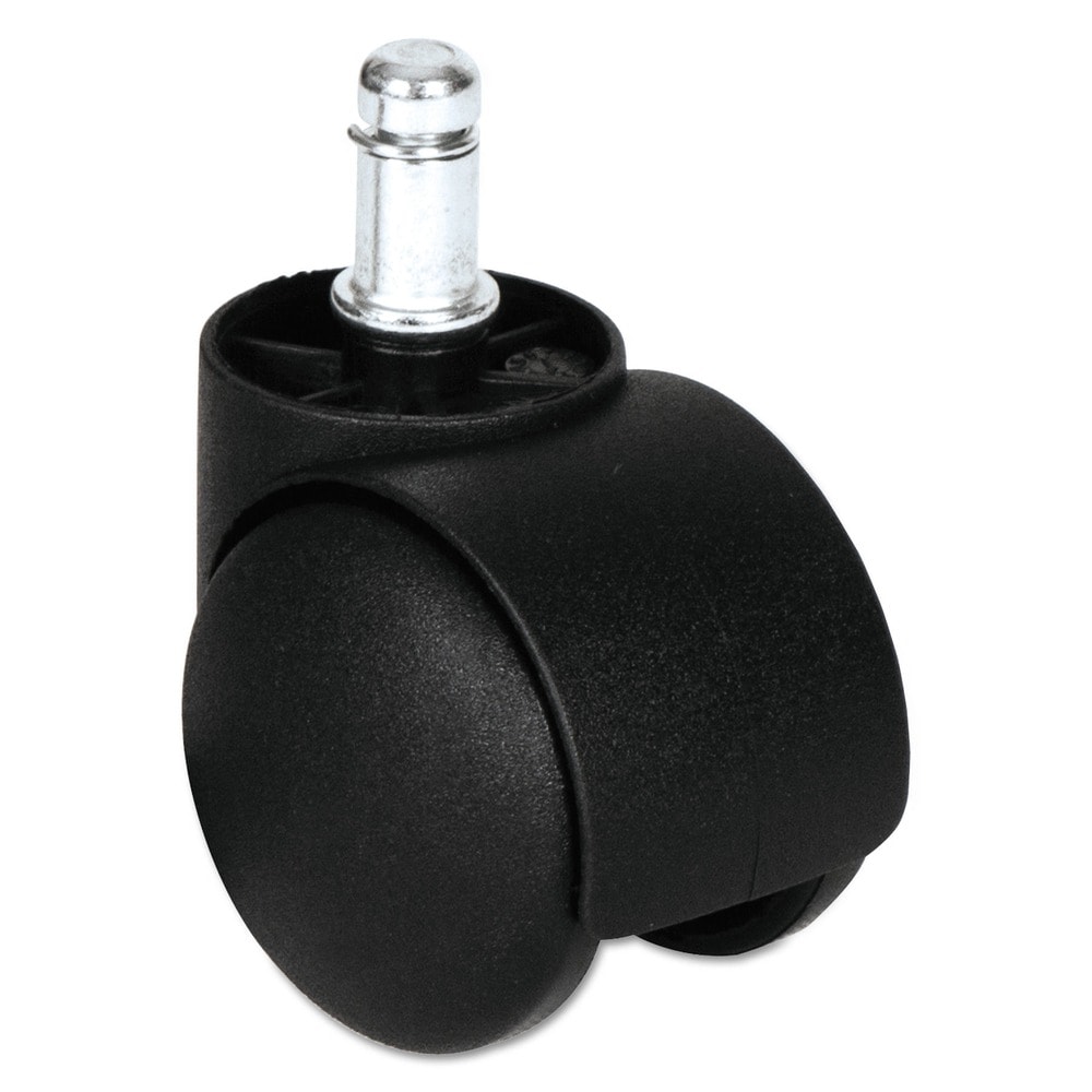 Alera ALENCASTERHT1 ALECASTERHT1 1.5 inches Hard Nylon Dual Wheel Casters with Grip Ring Type B Stem - Matte Black (Set of 5)