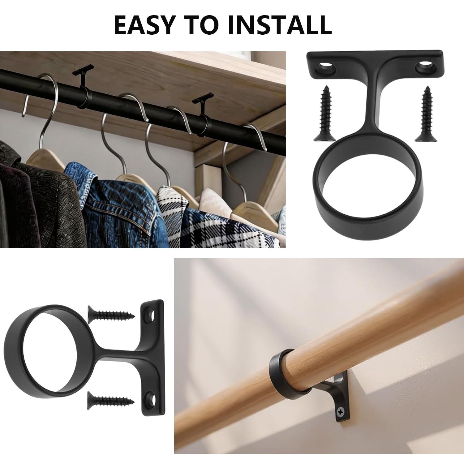 Aoibox LABBFW4C Wire-Closet-Hardware - View #3