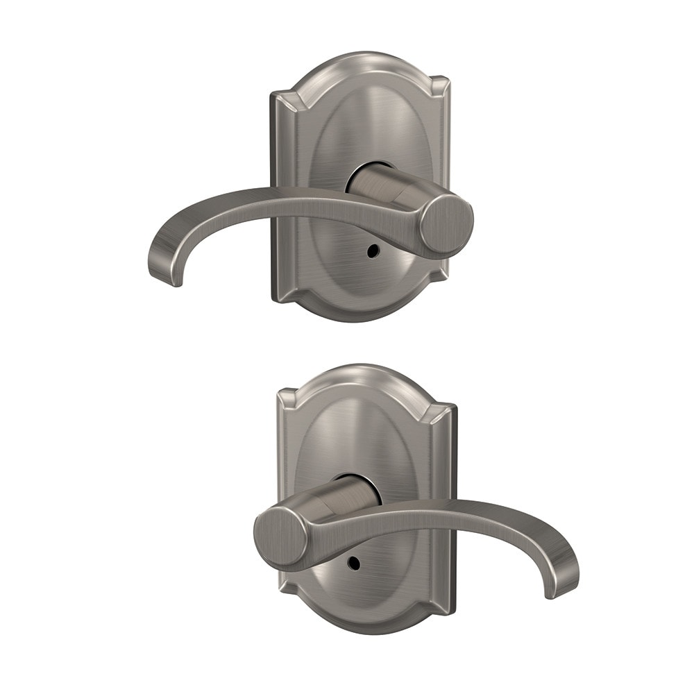 Schlage FC172 WIT 619 CAM Custom Whitney - Camelot Satin Nickel Interior Hall/Closet Dummy Door Handle