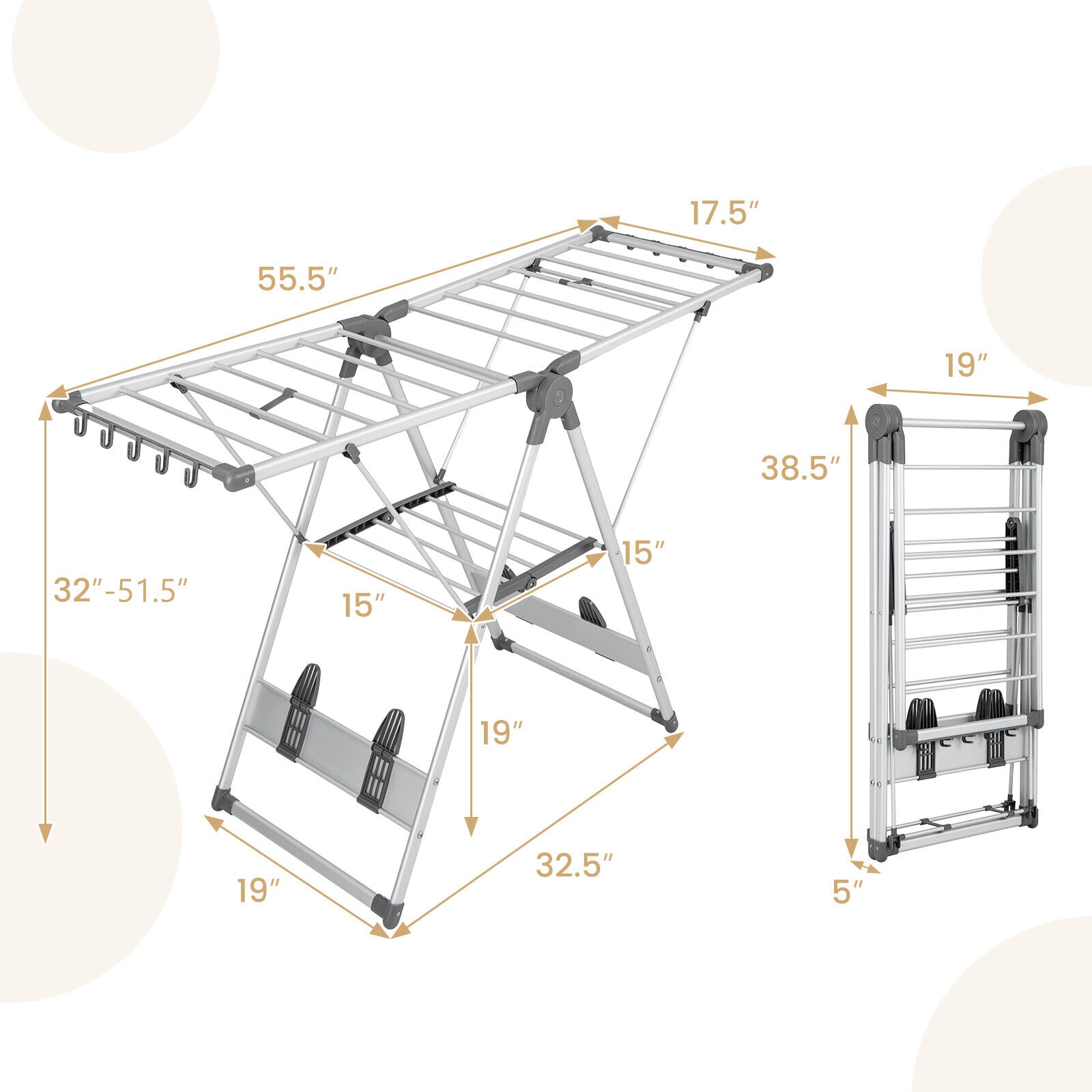 SUGIFT ZMLW014SUGHY1507 Organizers-Drying-Racks - View #3