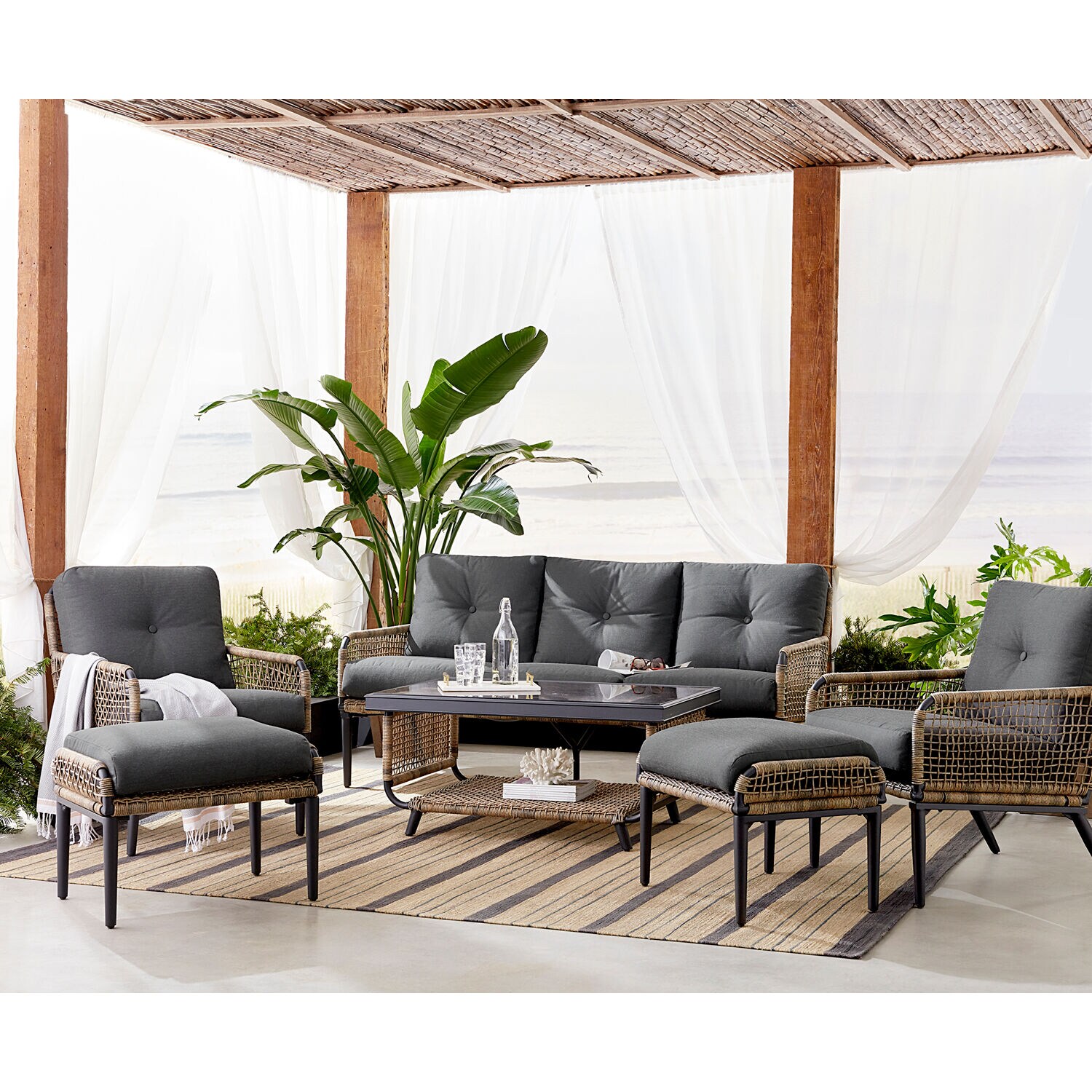 Mod Furniture PAS6PC-CHR Patio-Dining-Sets - View #9