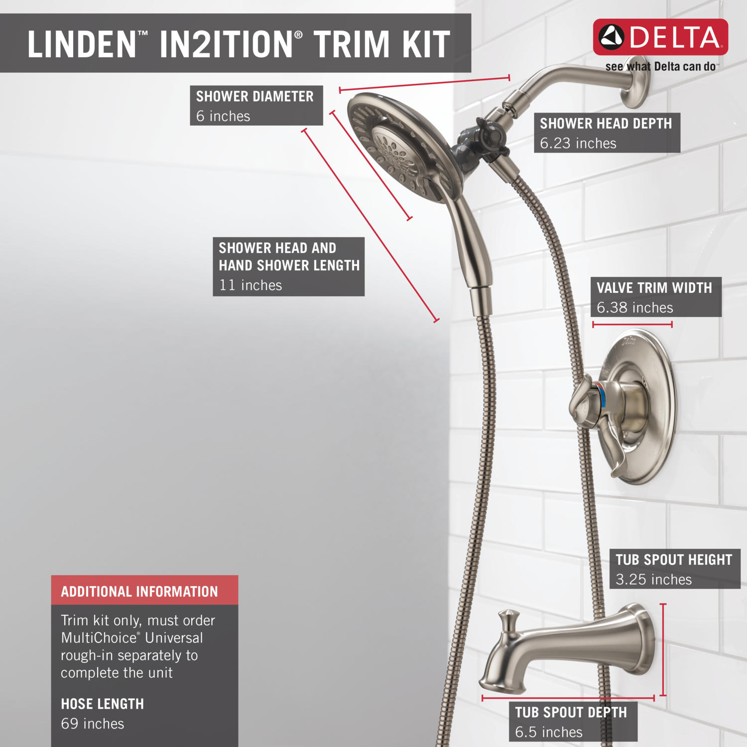 Delta T17494-SS-I Tub-Shower-Faucets - View #9