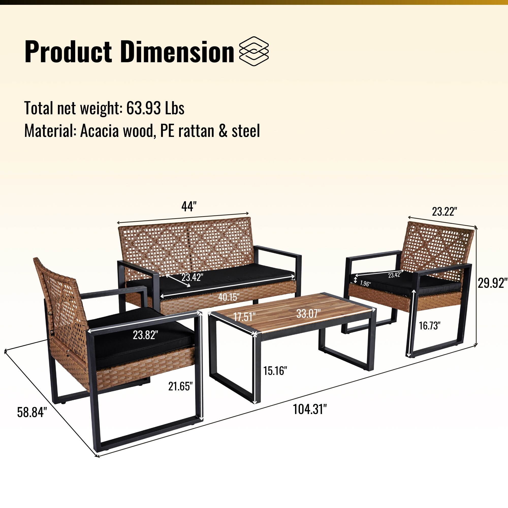 Gaierptone CRXP1PS9H4D Patio-Conversation-Sets - View #9