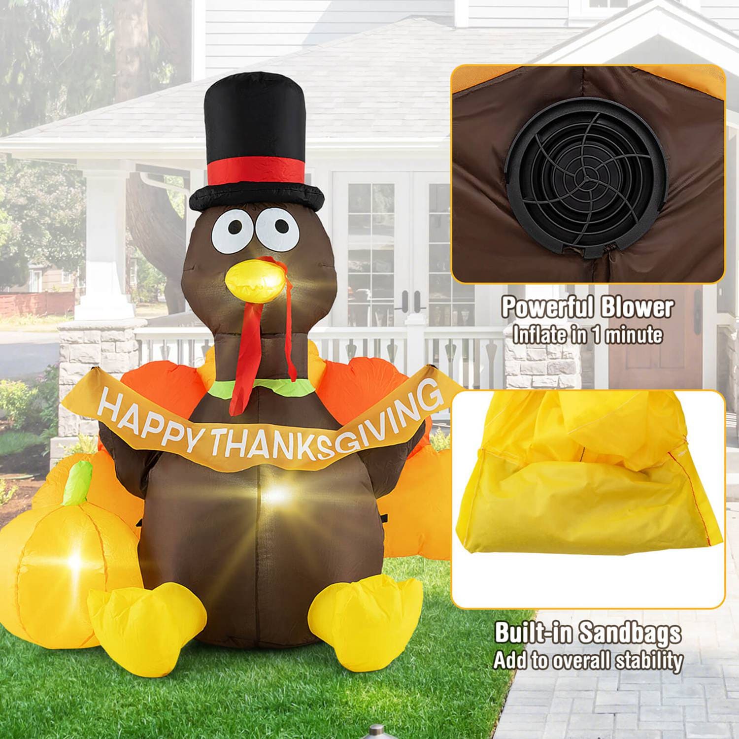 Costway CSHY002970 Christmas-Inflatables - View #7