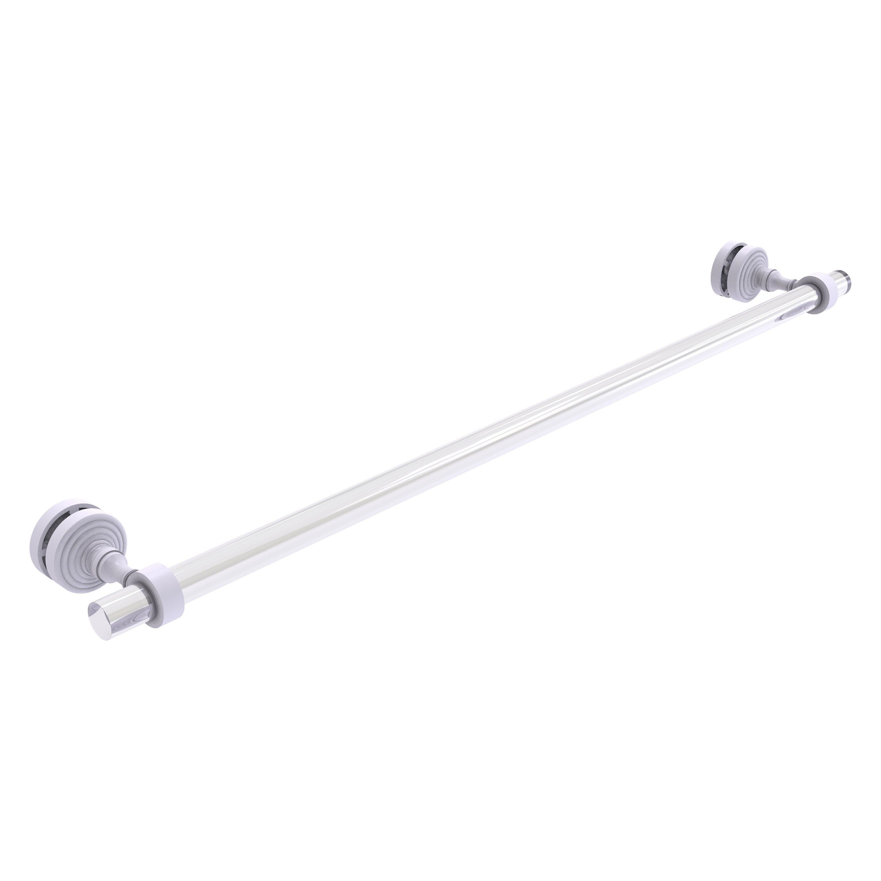 Allied Brass PG-41-SM-30-WHM Pacific Grove 30-in Matte White Wall mount 4-tier Towel Bar