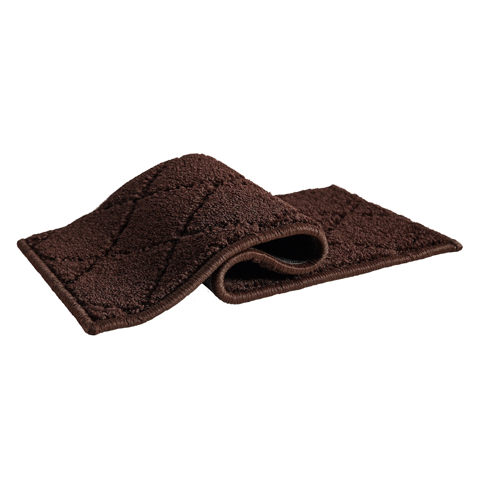 VEVOR LTFHDCSTPE2899XOUV0 Stairs Carpet Non Slip 9-in x 24-in Brown Brown Residential Adhesive Indoor Carpet Tile ( 2-Sq. Feet )