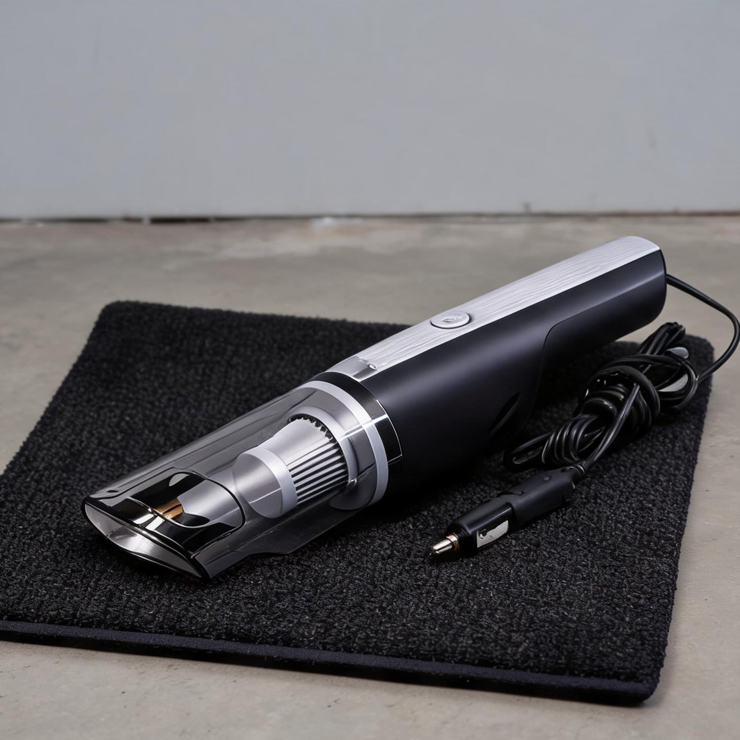 chillscreamni - Automotive Upholstery Handheld Vacuum Cleaner with HEPA Filtration Polished Silver