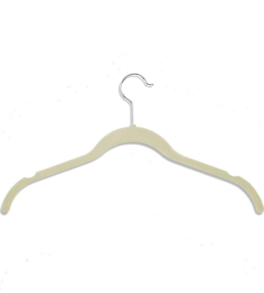 10pk Shirt Flocked Hangers White - Brightroom™